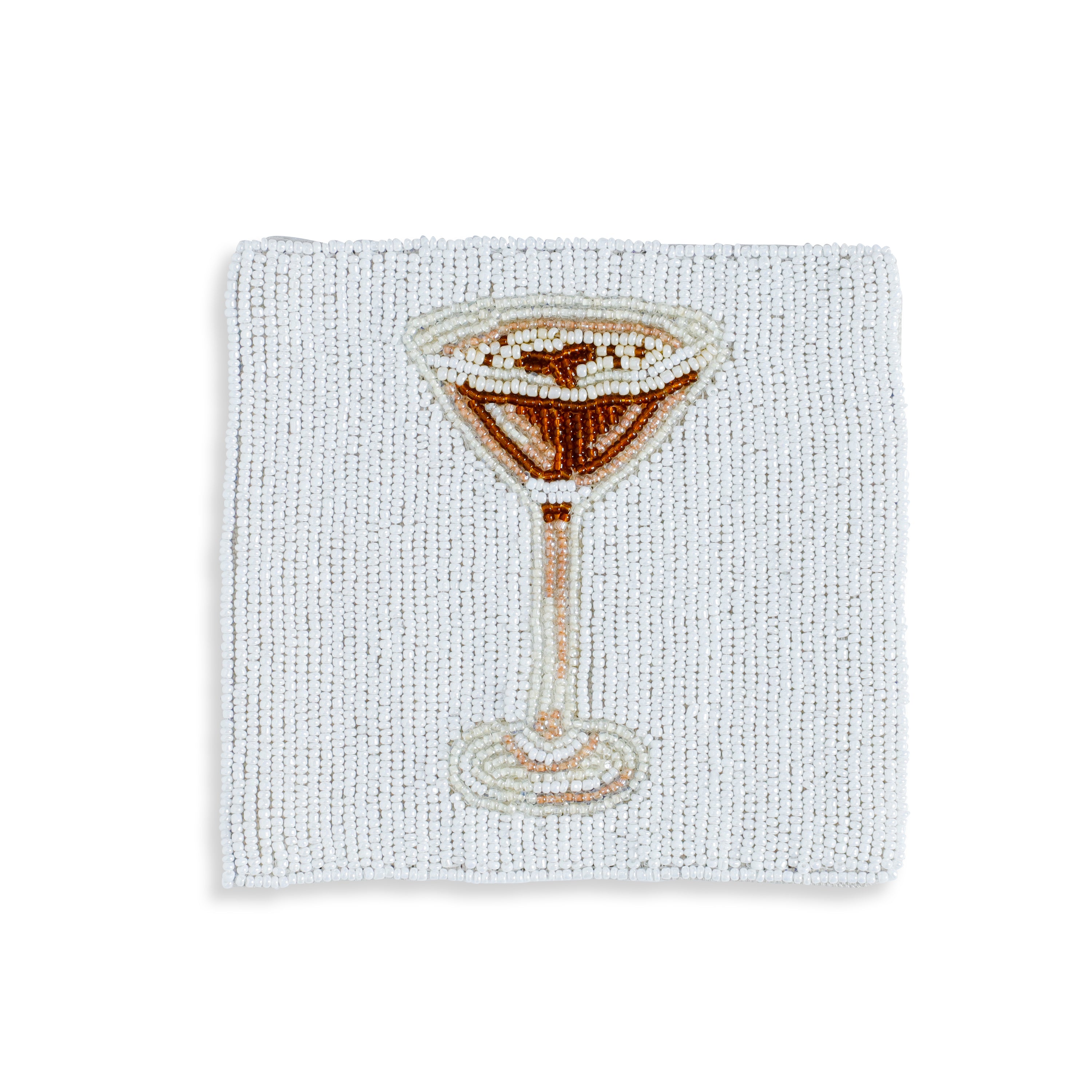 Set of 6 Handmade Beaded Coasters | Cocktail Drink Coasters