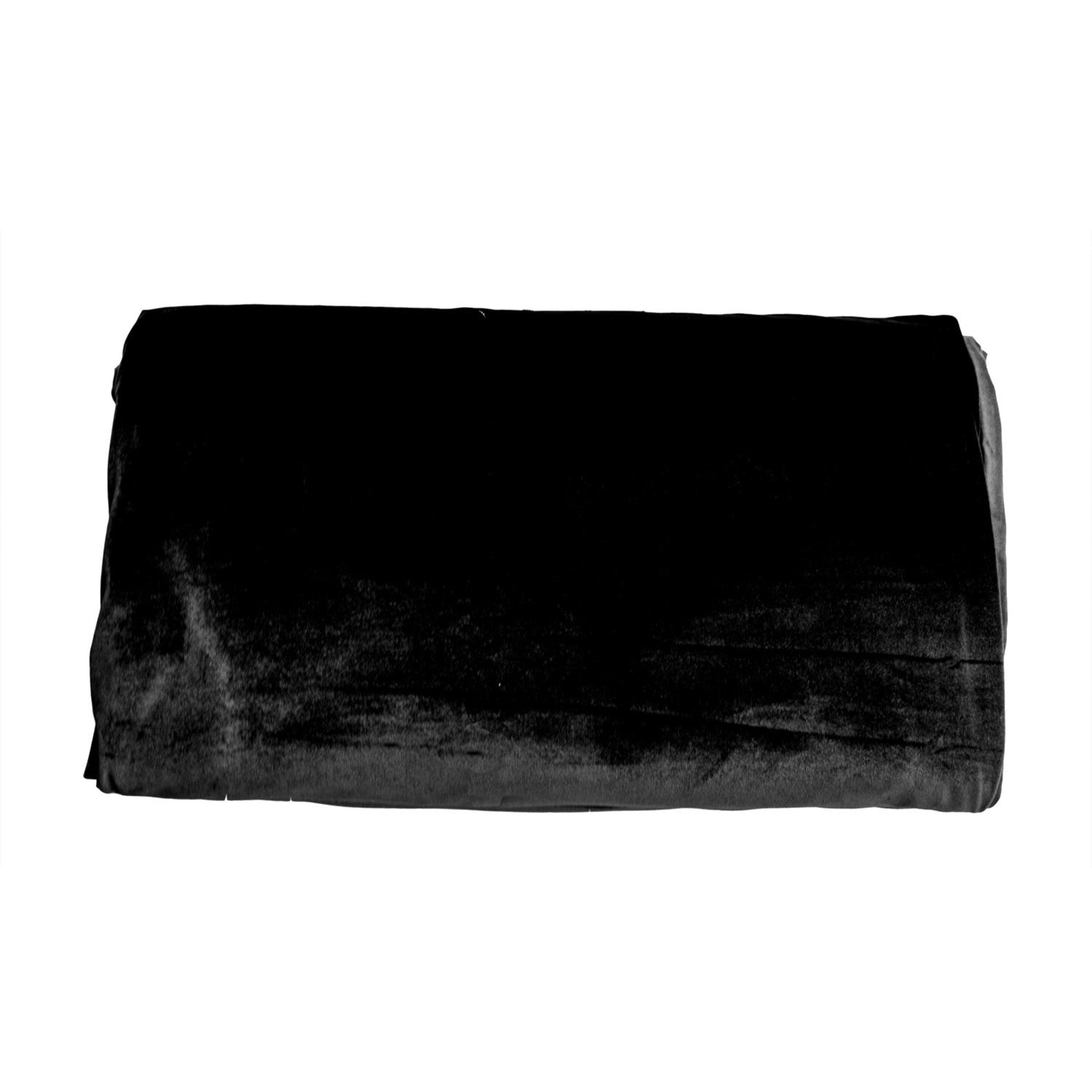 Luxury Black Bedspread 5 Pillow Cover -Couture Black Luxe Velvet Bedding Set -King Bedspread -Coverlet and Pillows -Gift -Valentine -Wedding