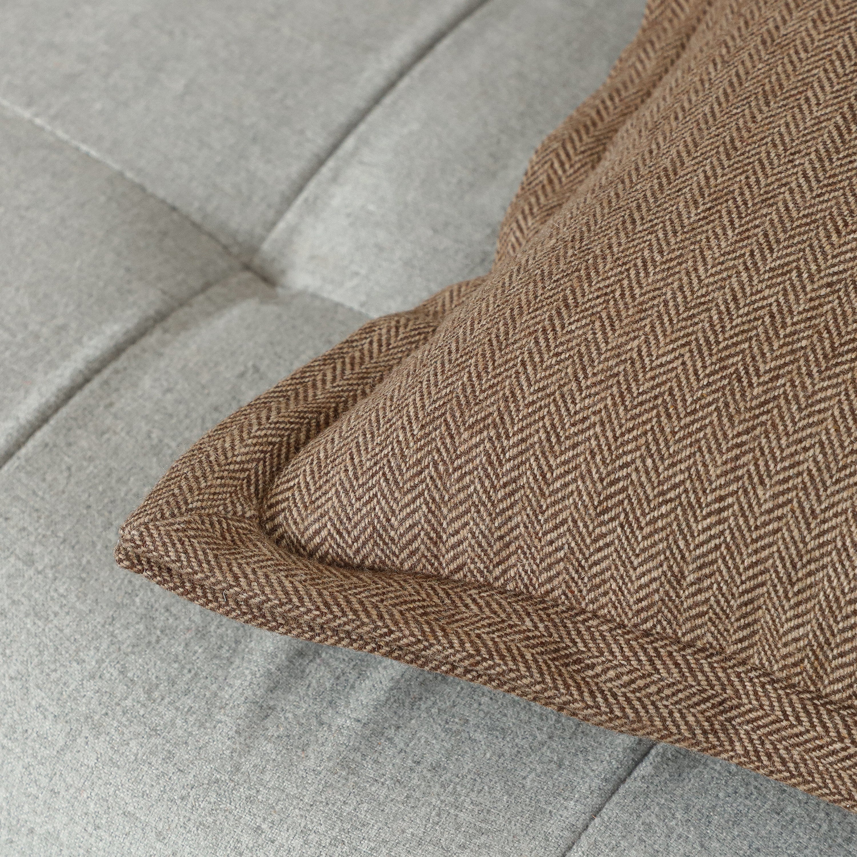 Double Flange Chevron Throw Pillow