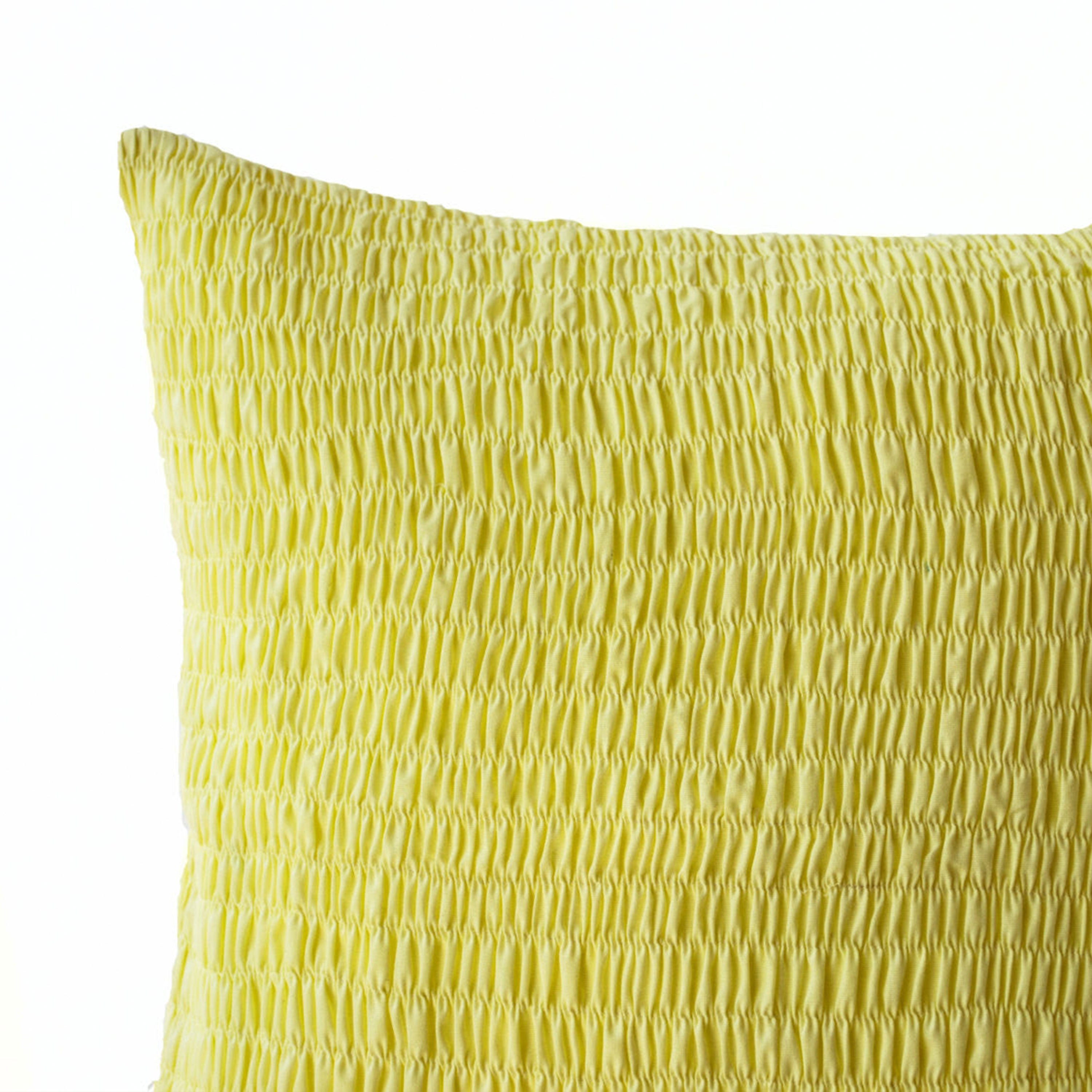 Yellow Cotton Voile Pillow Case