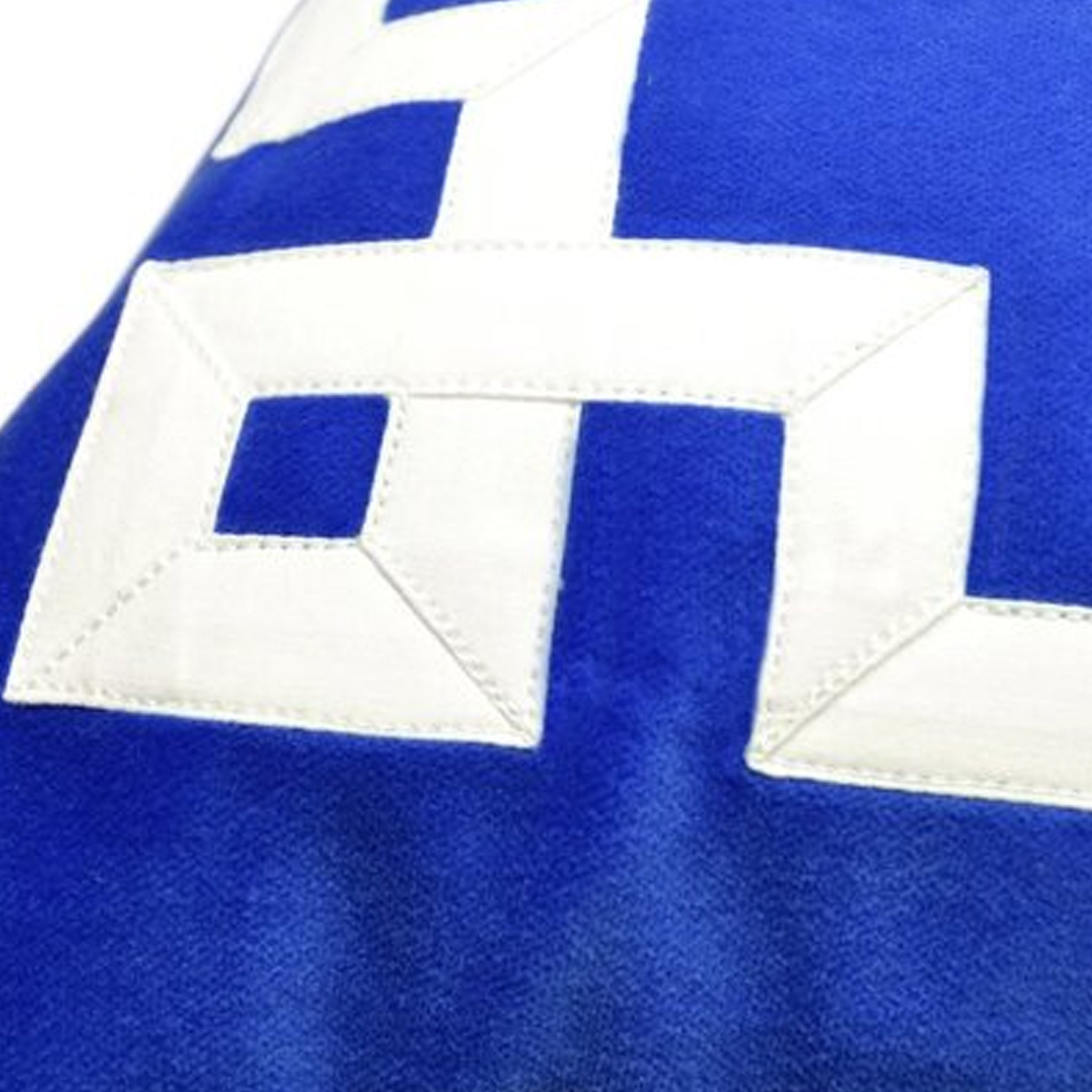 Royal Blue Velvet Greek Key Pillow Cover