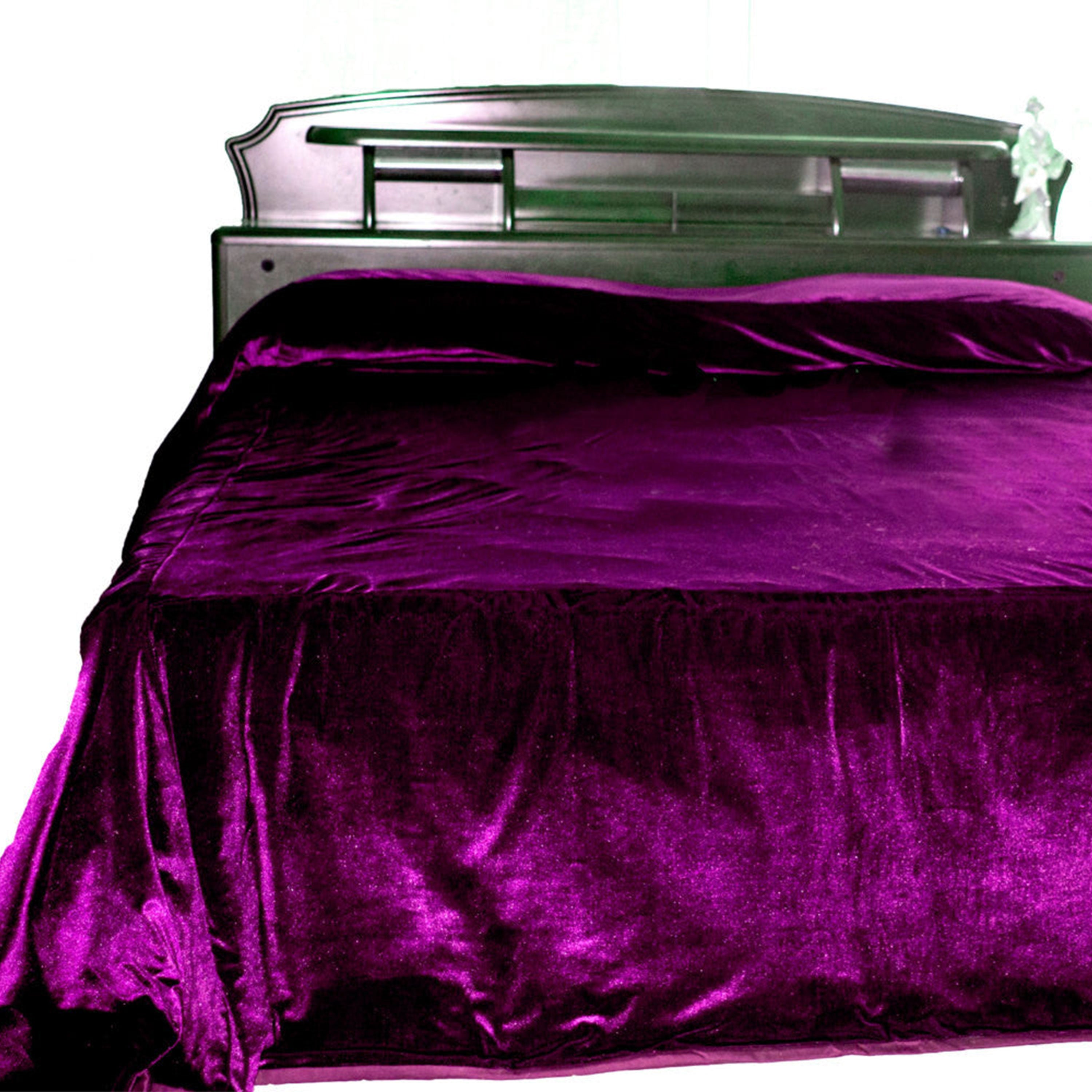 Purple Velvet Bedcover