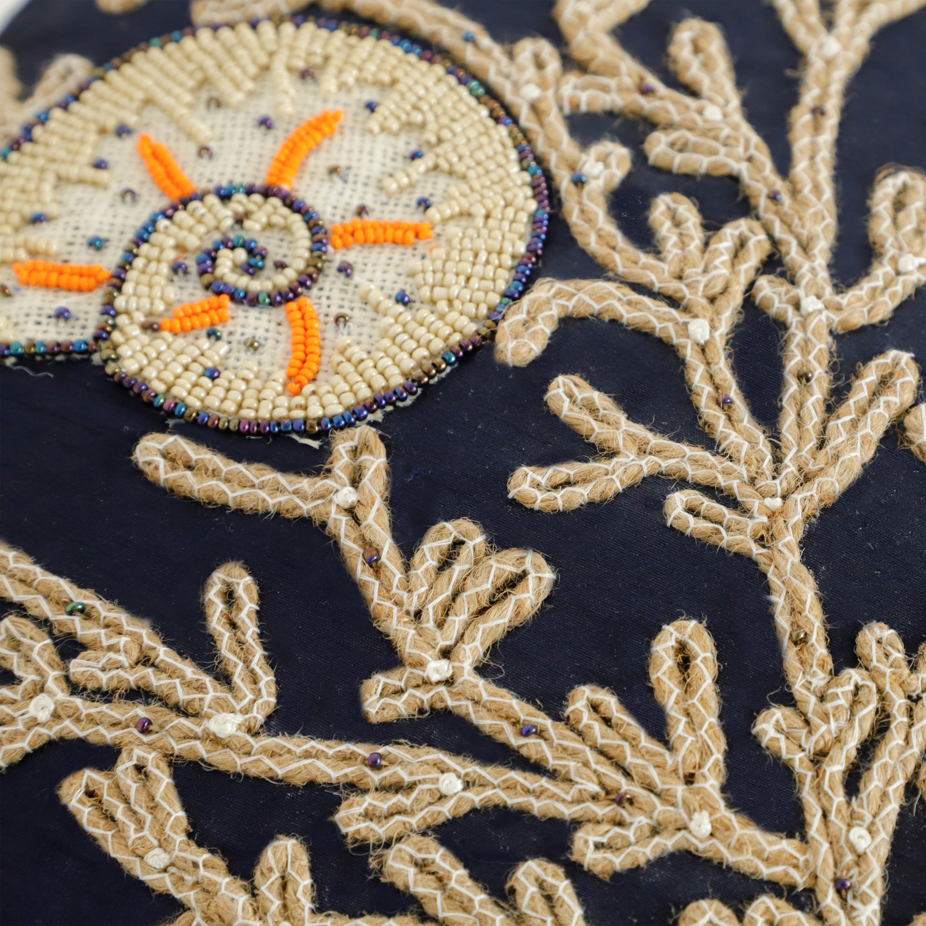 Coral Pillow Cover, Silk Nautical Oceanic Sea Pillow Case