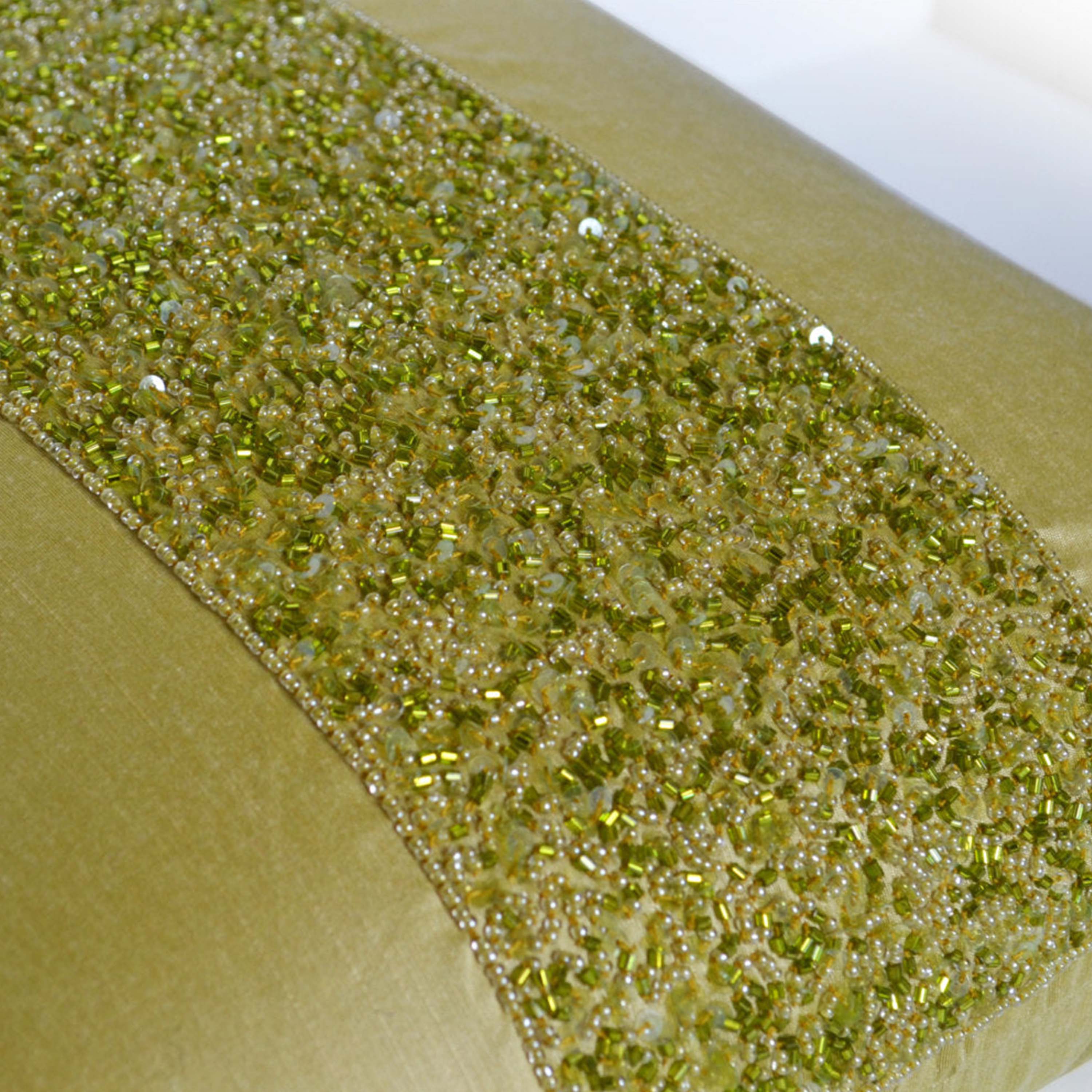 Chartreuse Green Decor Pillow, Cushion Cover Faux Silk,Decorative pillow