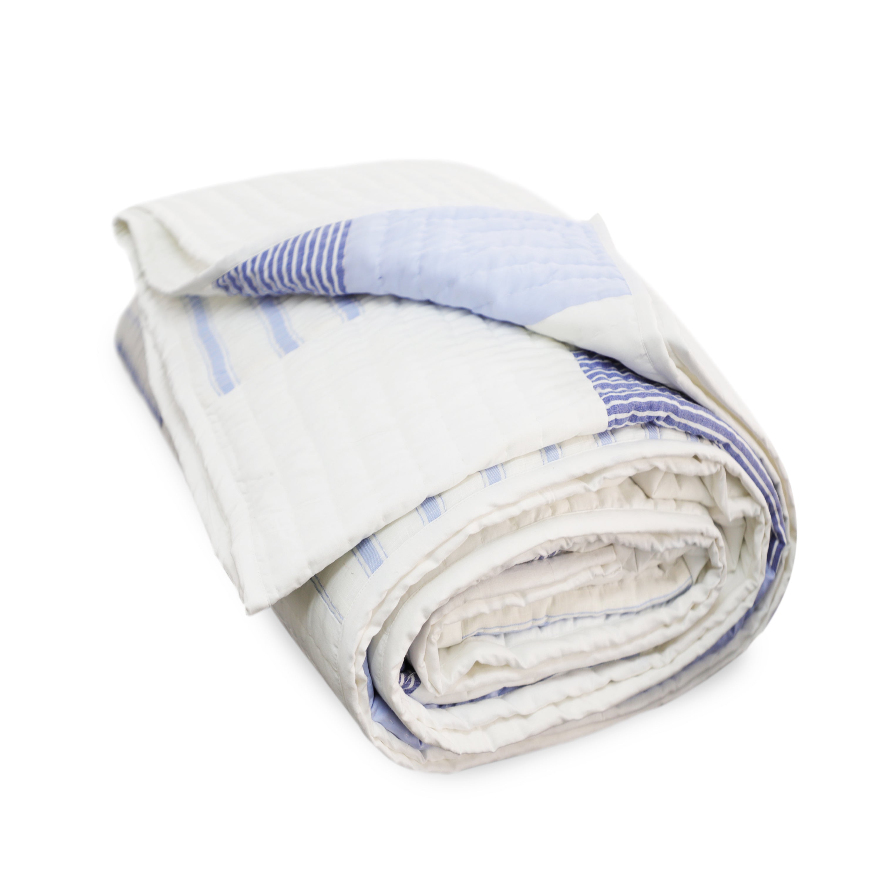 Handcrafted lightweight quilt for kids' rooms or dorms – a cozy, hypoallergenic, and stylish décor piece. Available in twin quilt, queen and king sizes.