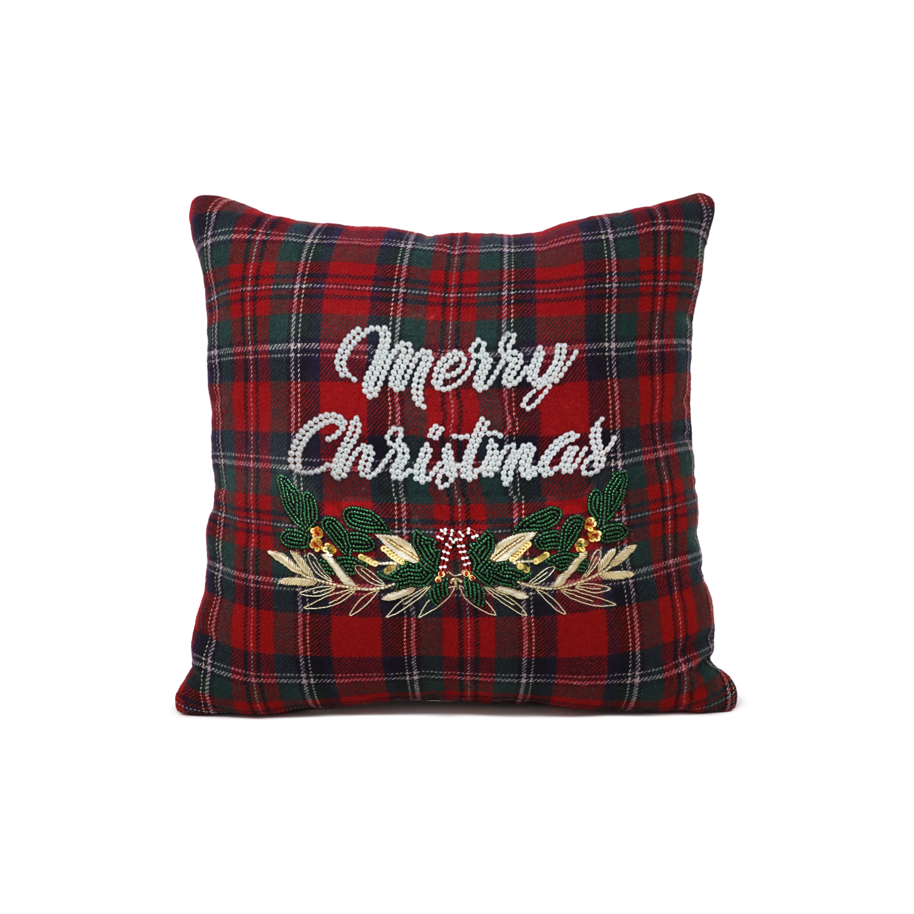 Plaid christmas pillow clearance covers