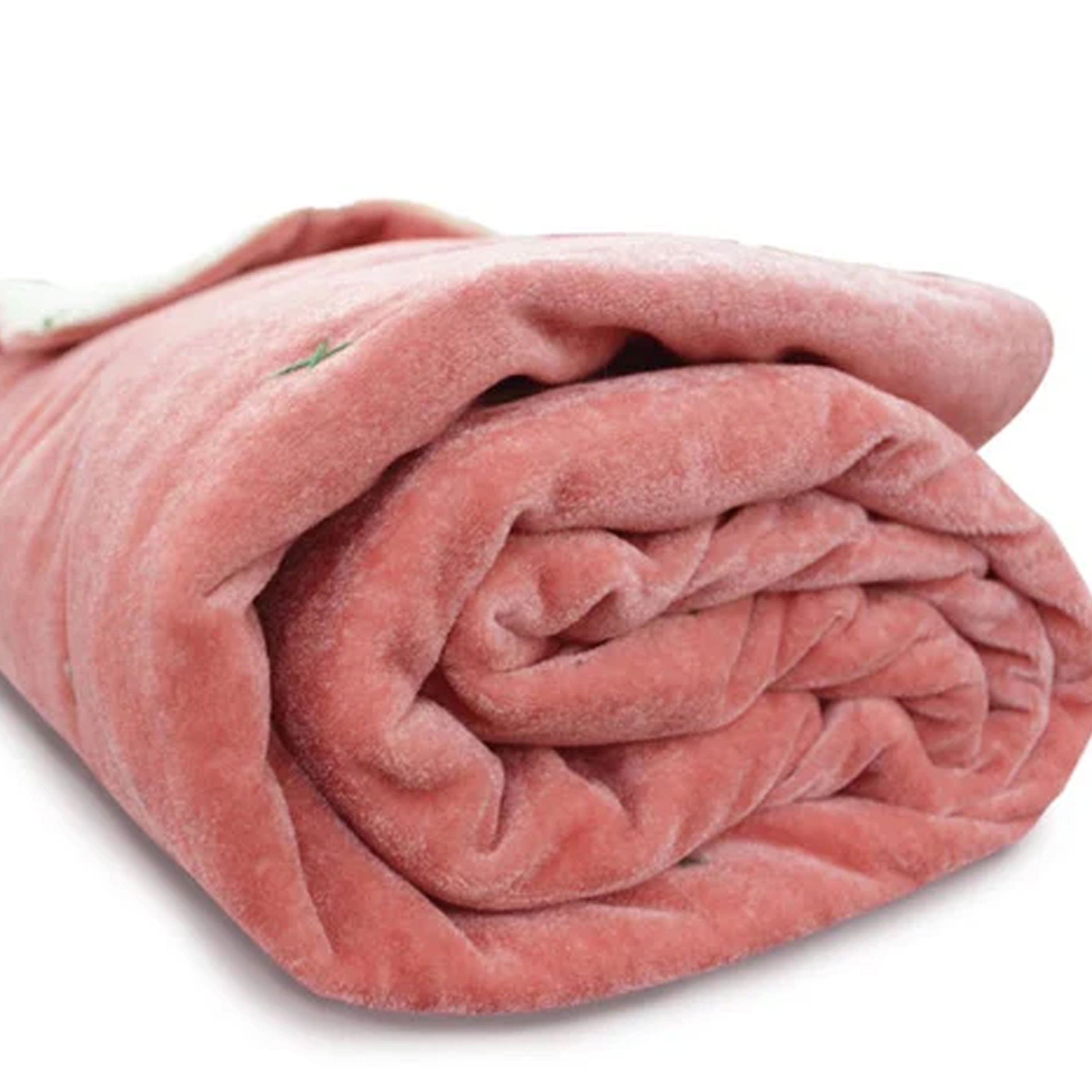 Coral pink velvet quilt featuring pick stitching, crafted from soft and plush velvet for comfortable dorm bedding. Lightweight and breathable, this Twin or Twin XL comforter suits pastel or boho-style college rooms and is pre-washed and machine washable for easy care and everyday dorm use.