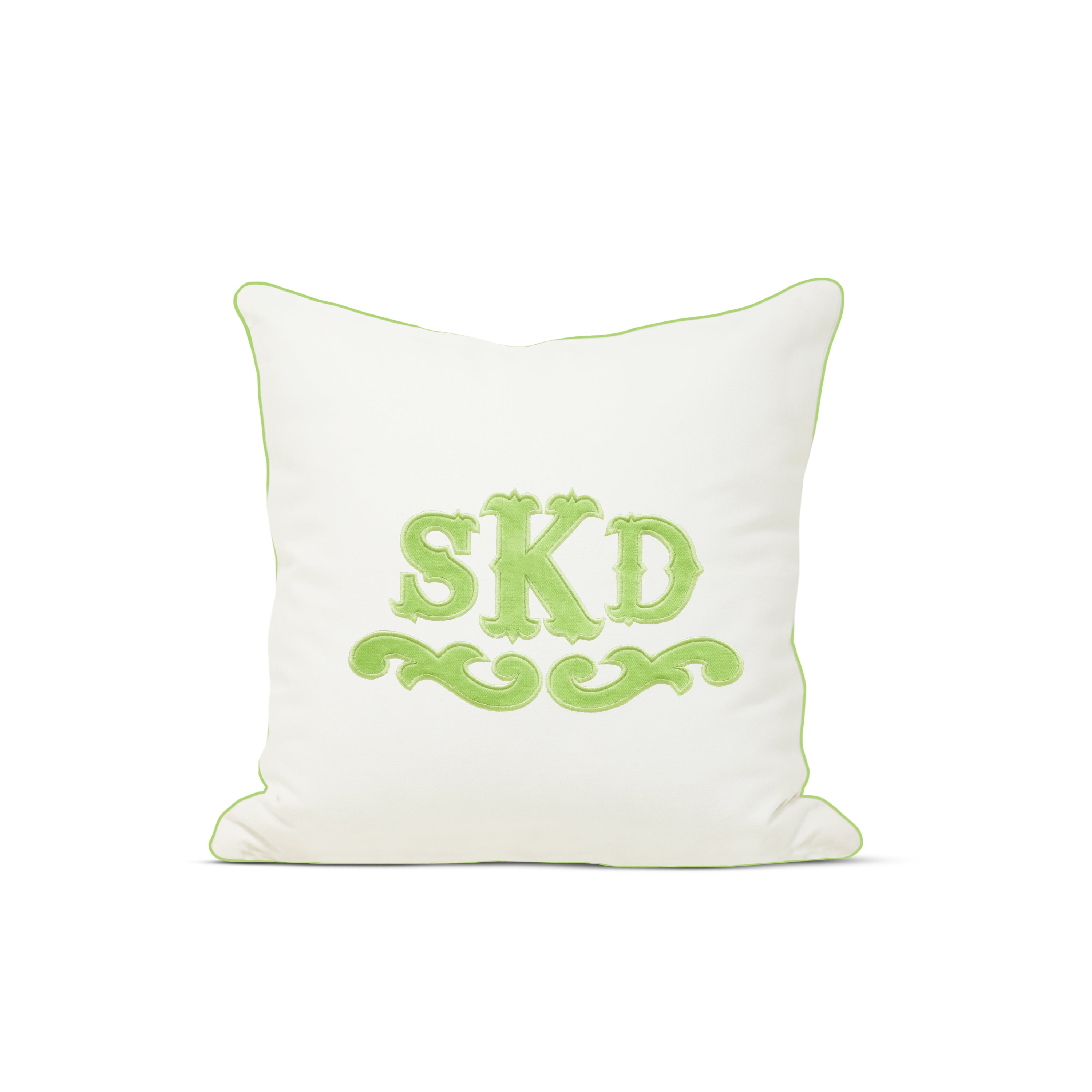 Applique Monogram Pillow Cover