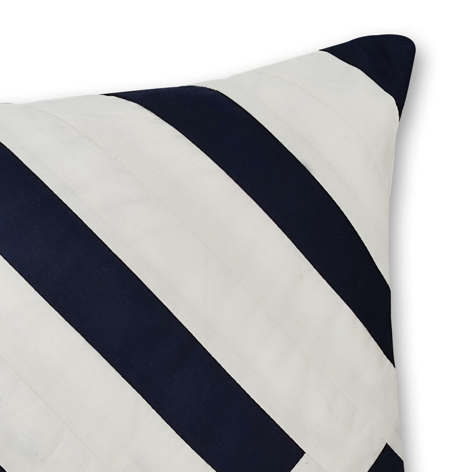 Cotton lumbar throw pillow with herringbone design. Available in multiple sizes for versatile home or dorm décor.