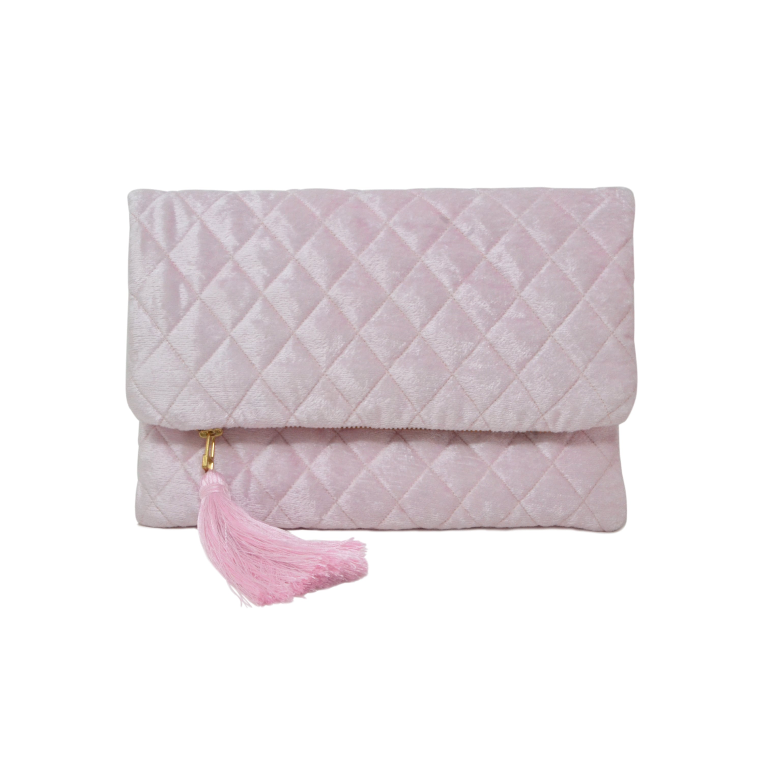 Blush color shop clutch purse