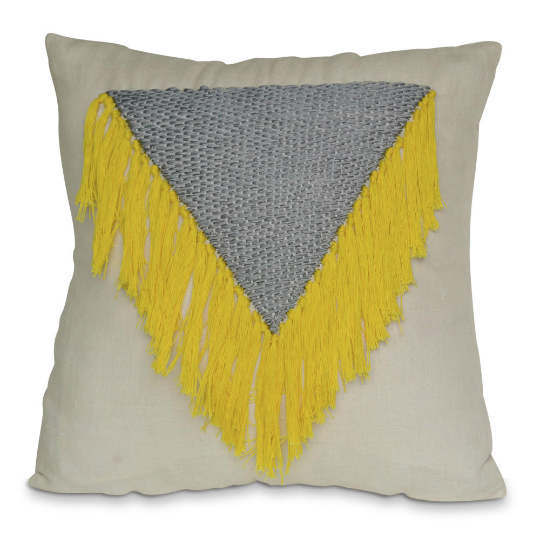 Yellow shaggy pillows new arrivals