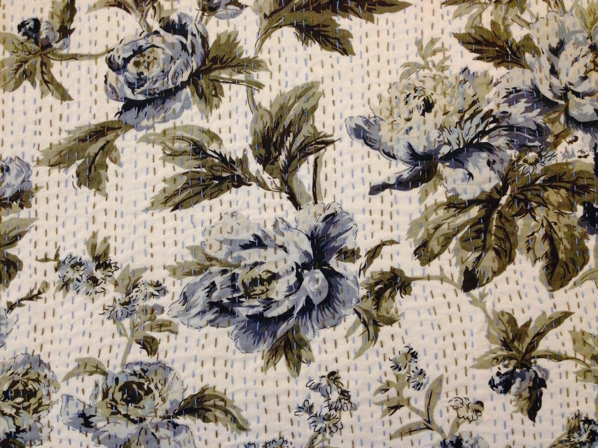 Light cotton floral design bedspreads