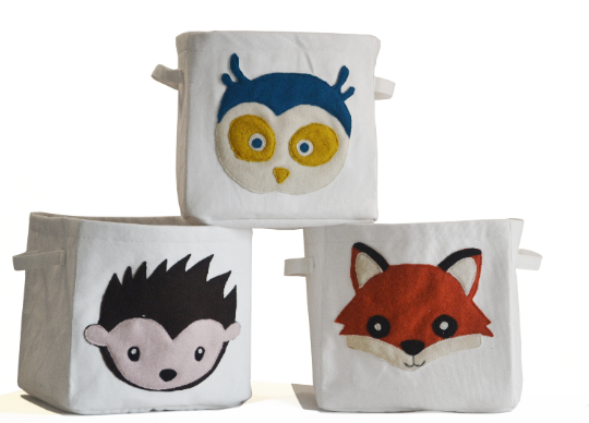 Woodland animal storage online cubes