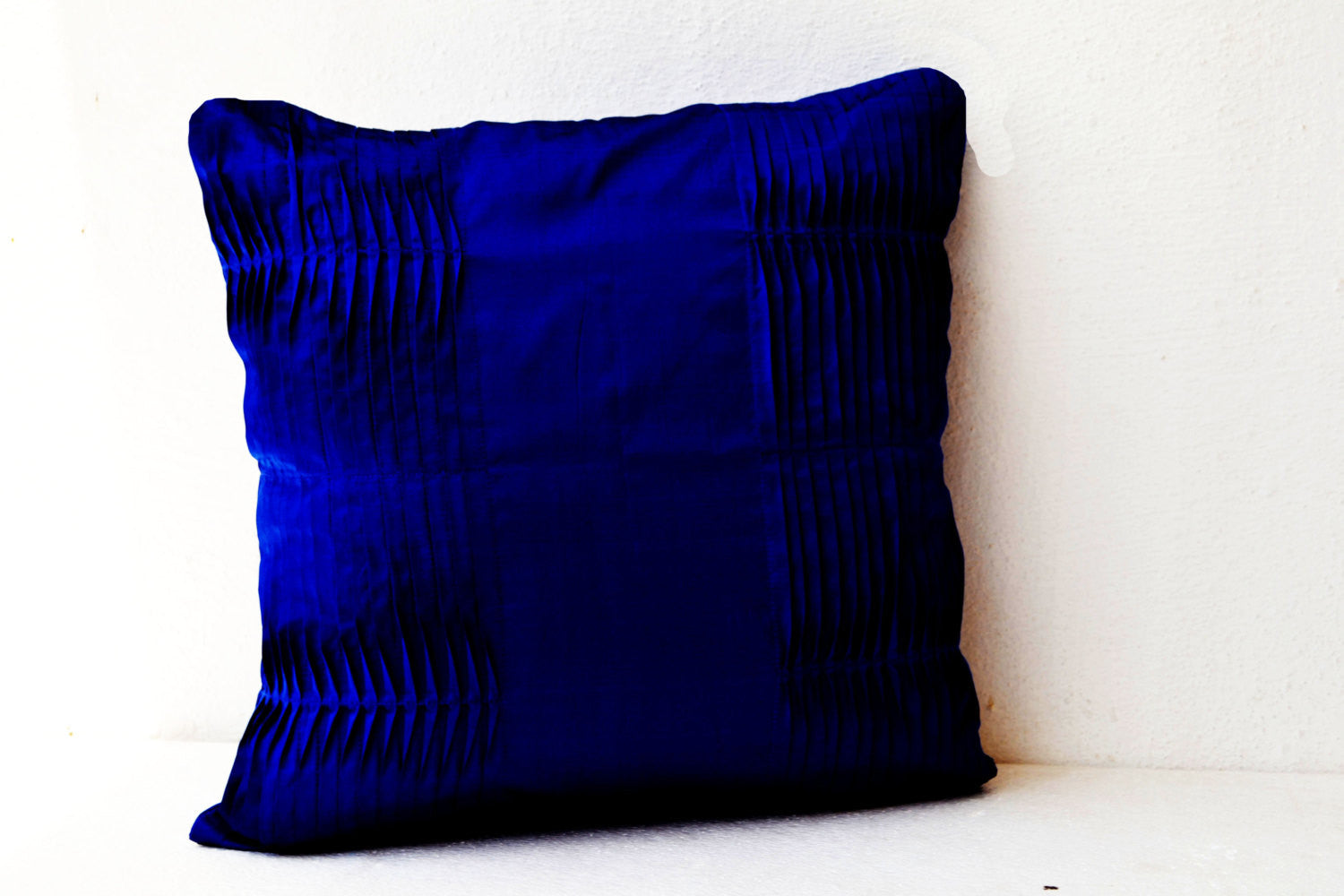 Blue textured outlet throw pillow