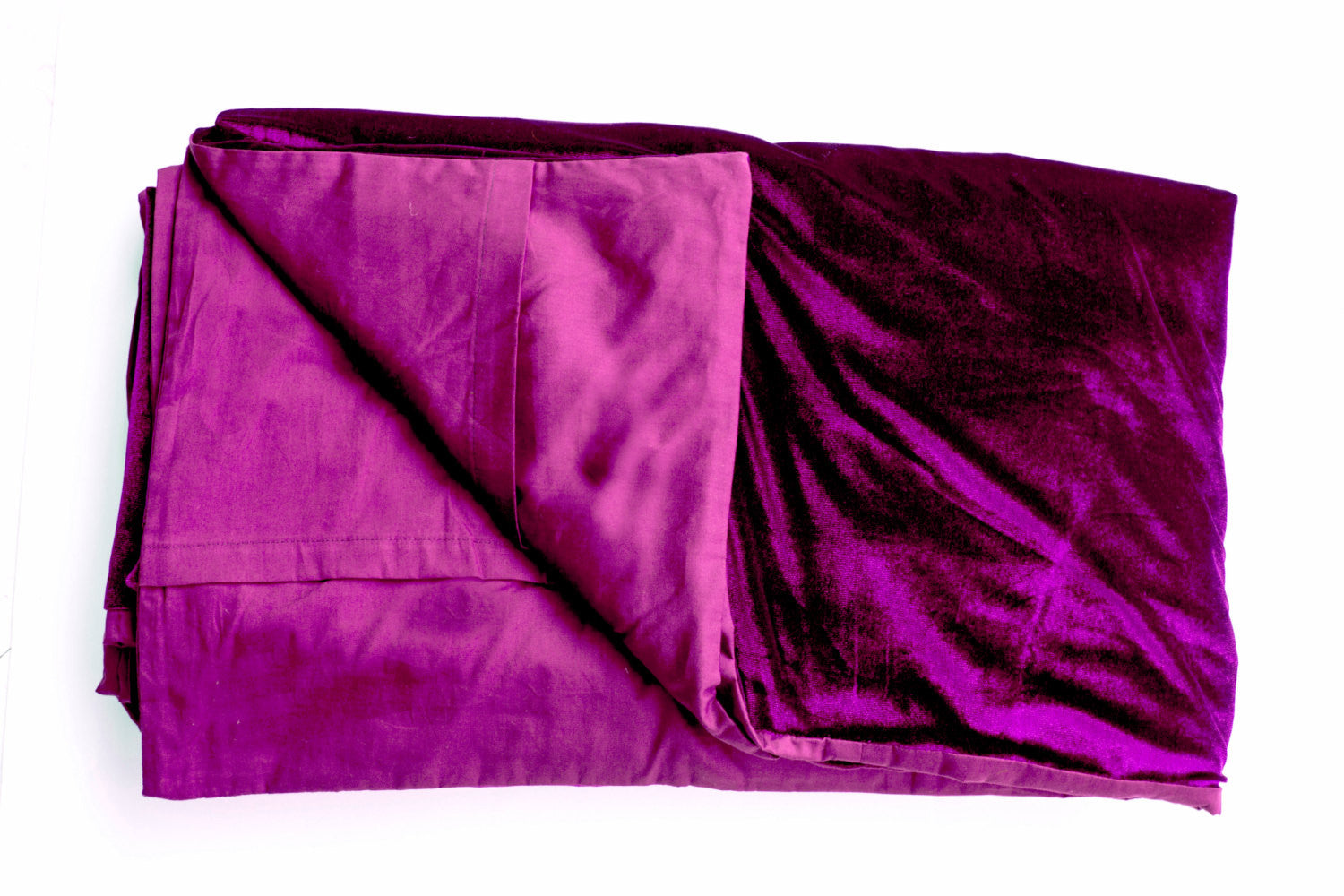 Luxury king size purple bedspread
