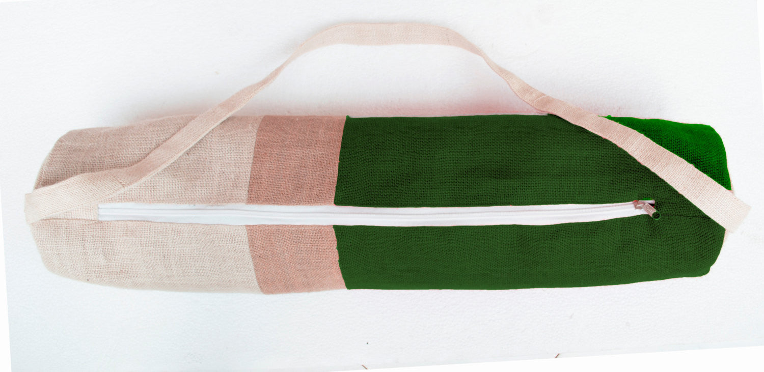 Yoga mat bag Natural hemp Handmade