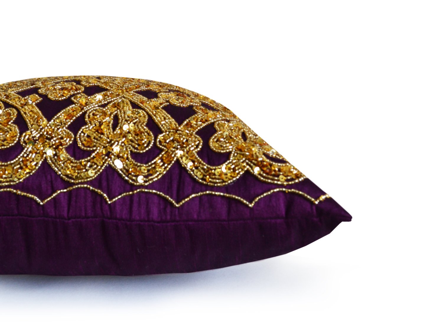 Purple 2024 sequin pillow