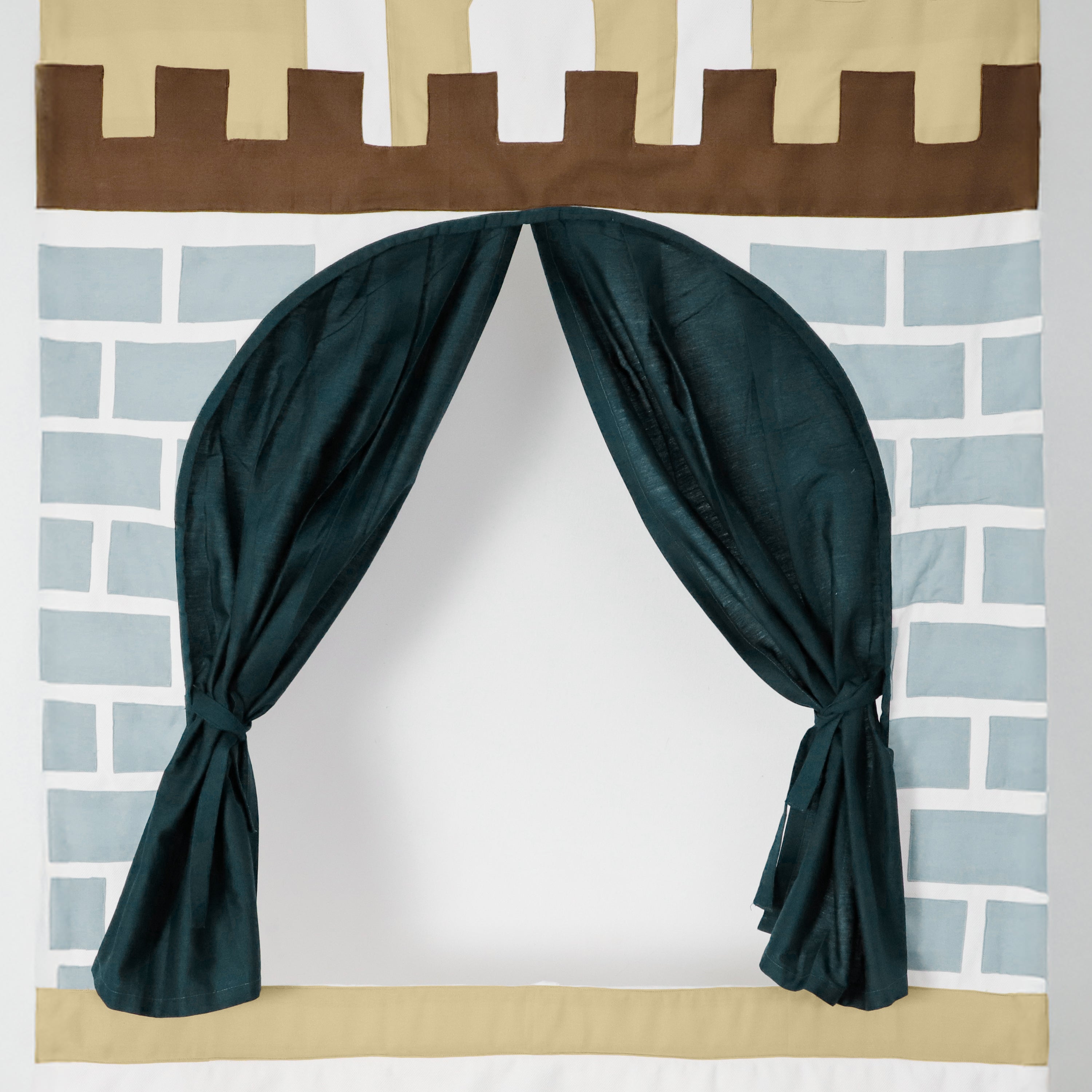 Doorway Puppet Theatre with Sword, Shield, Crown & Armor