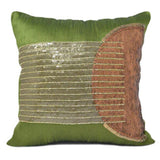 Olive Green Mid Century Pillow Cover