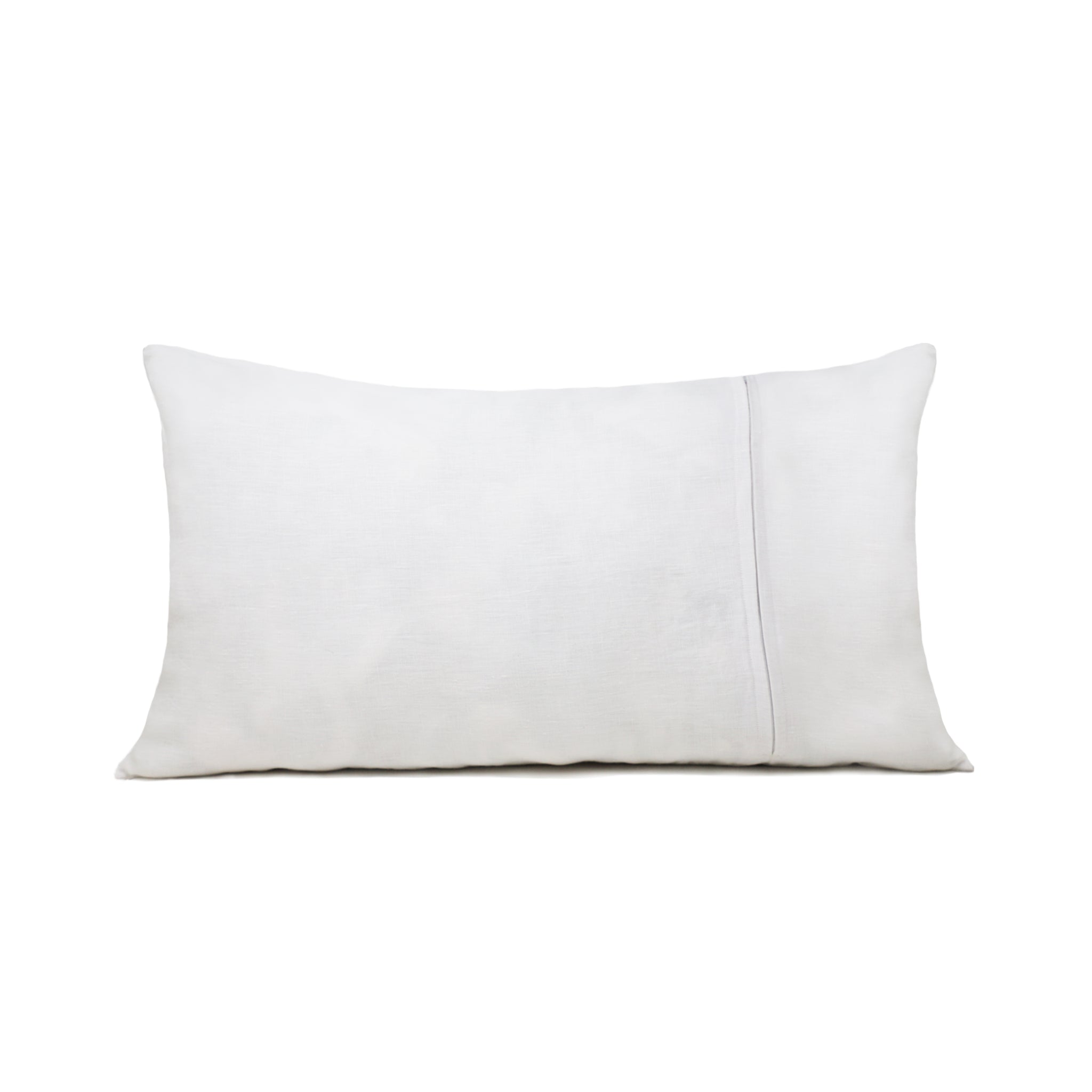 White Linen Pillowcase with Corner Embroidery – Linen and Letters