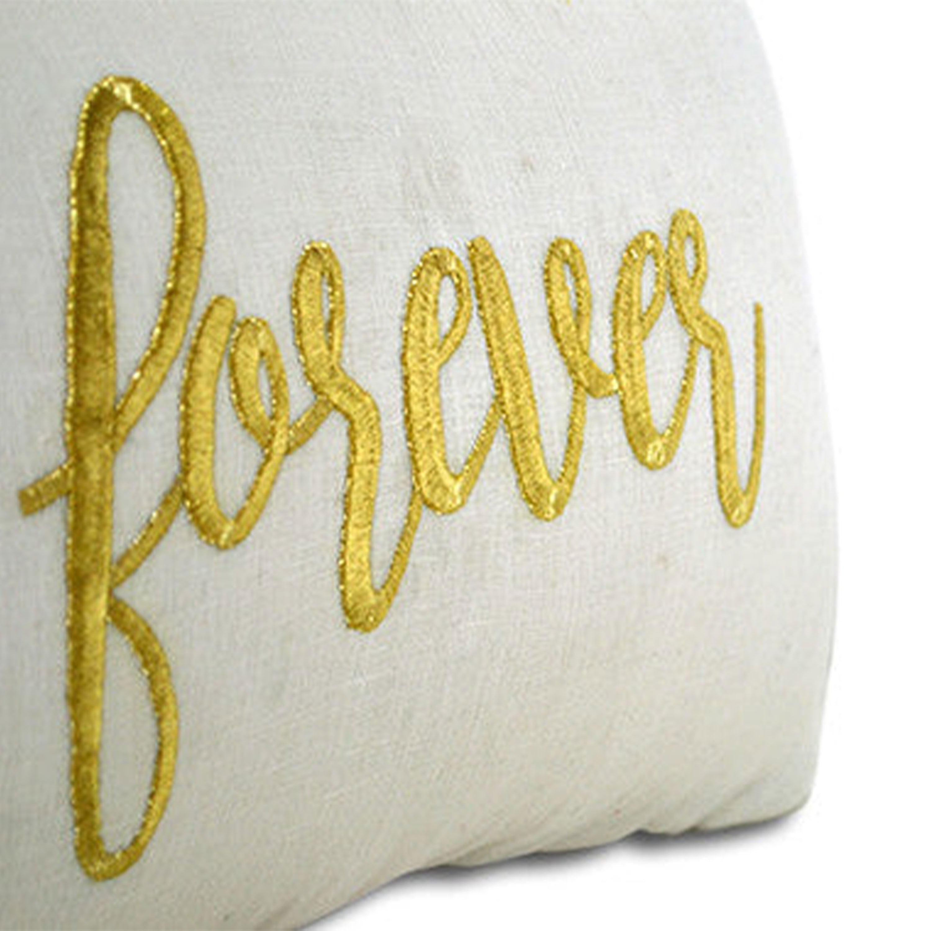 Forever Throw Pillows Valentines Day Gift Linen Pillow Cover