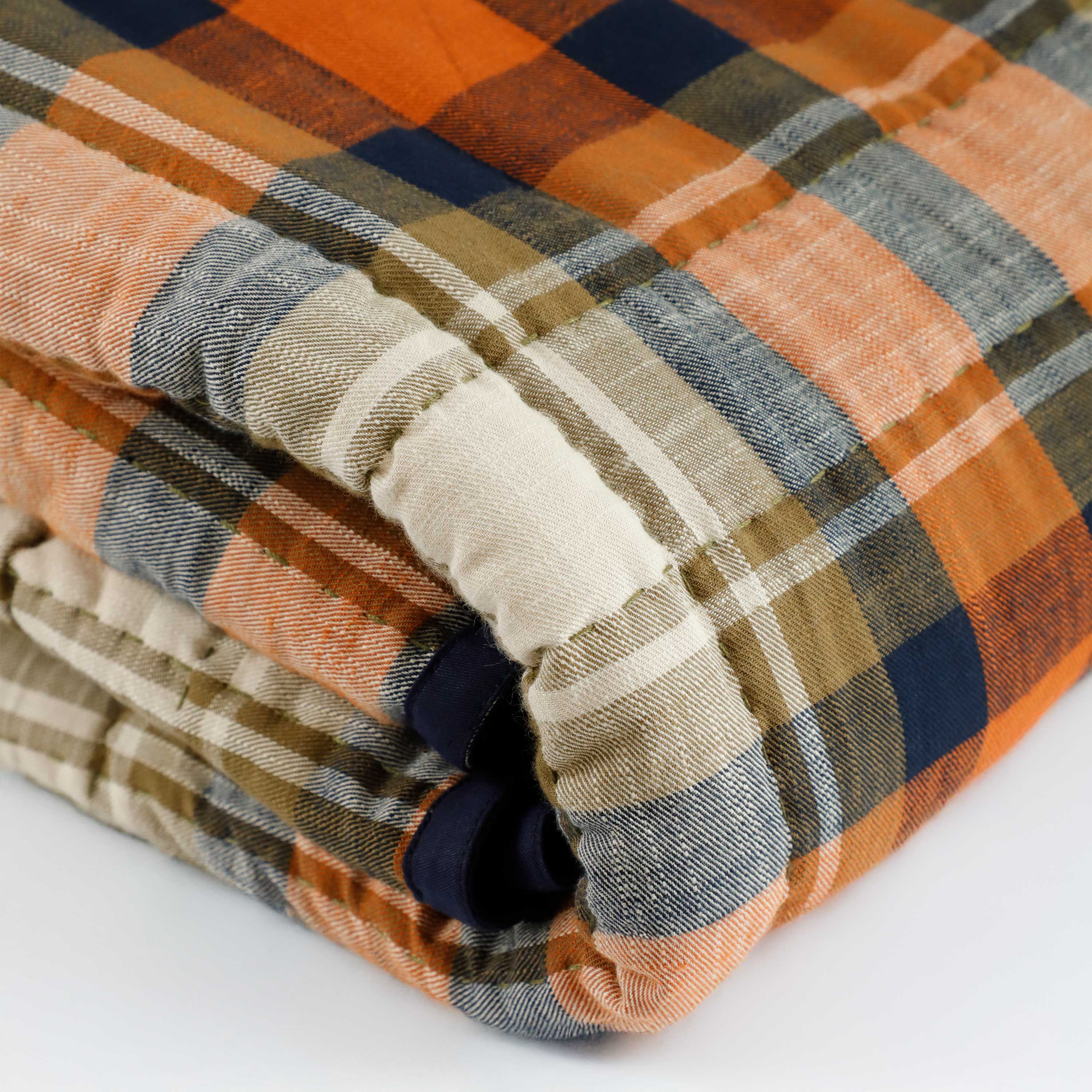 Seasons Plaid Reversible Quilt – Handcrafted 100% Cotton, Year-Round Comfort