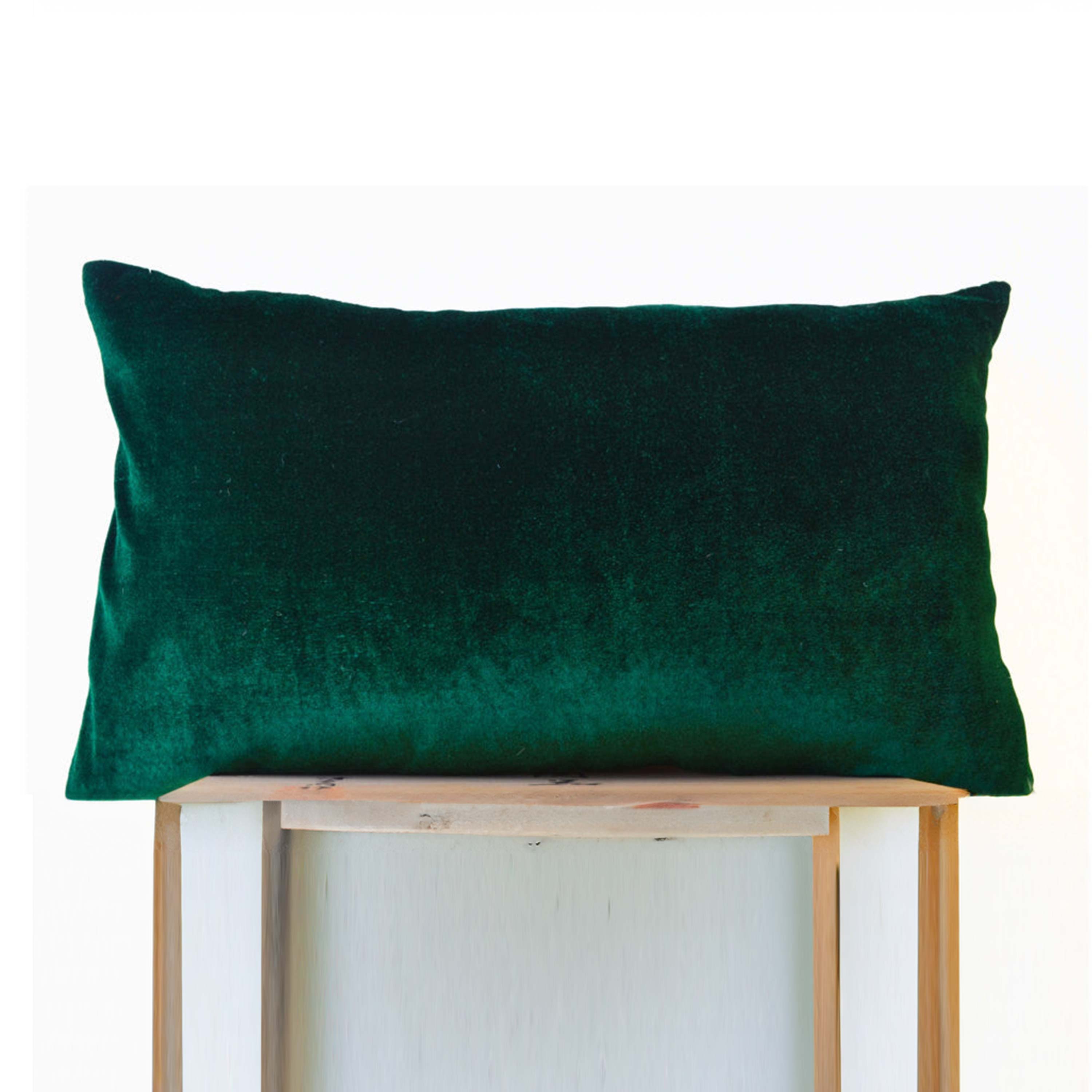 Custom Made - Emerald Green Velvet Ruffle Bed Spread