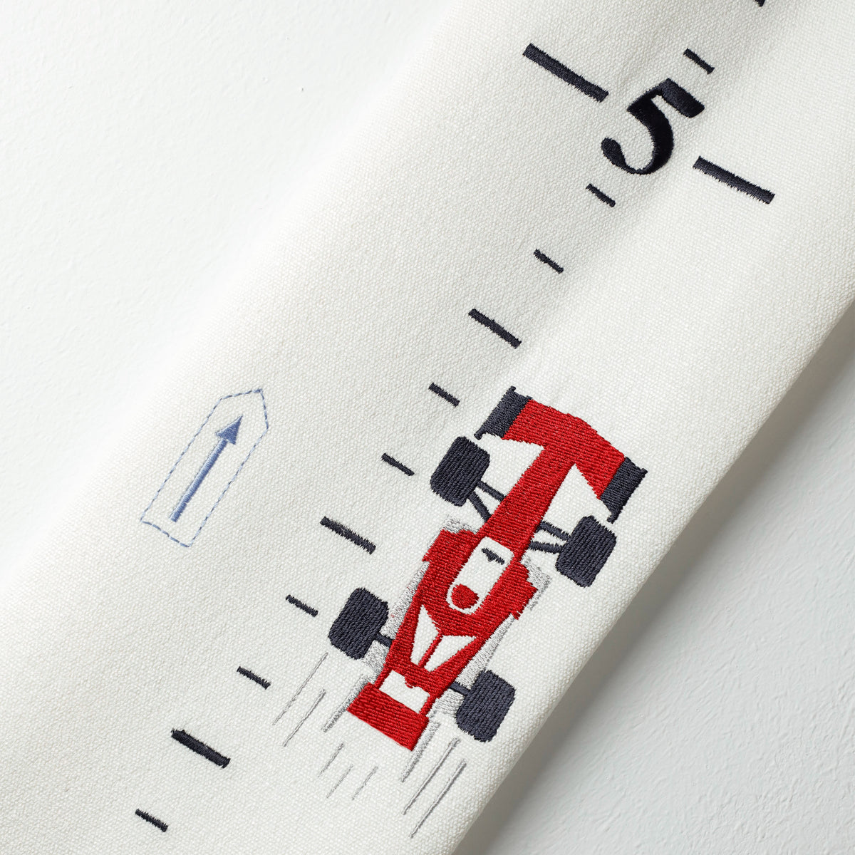 Car Embroidered Growth Chart, Children Growth Chart