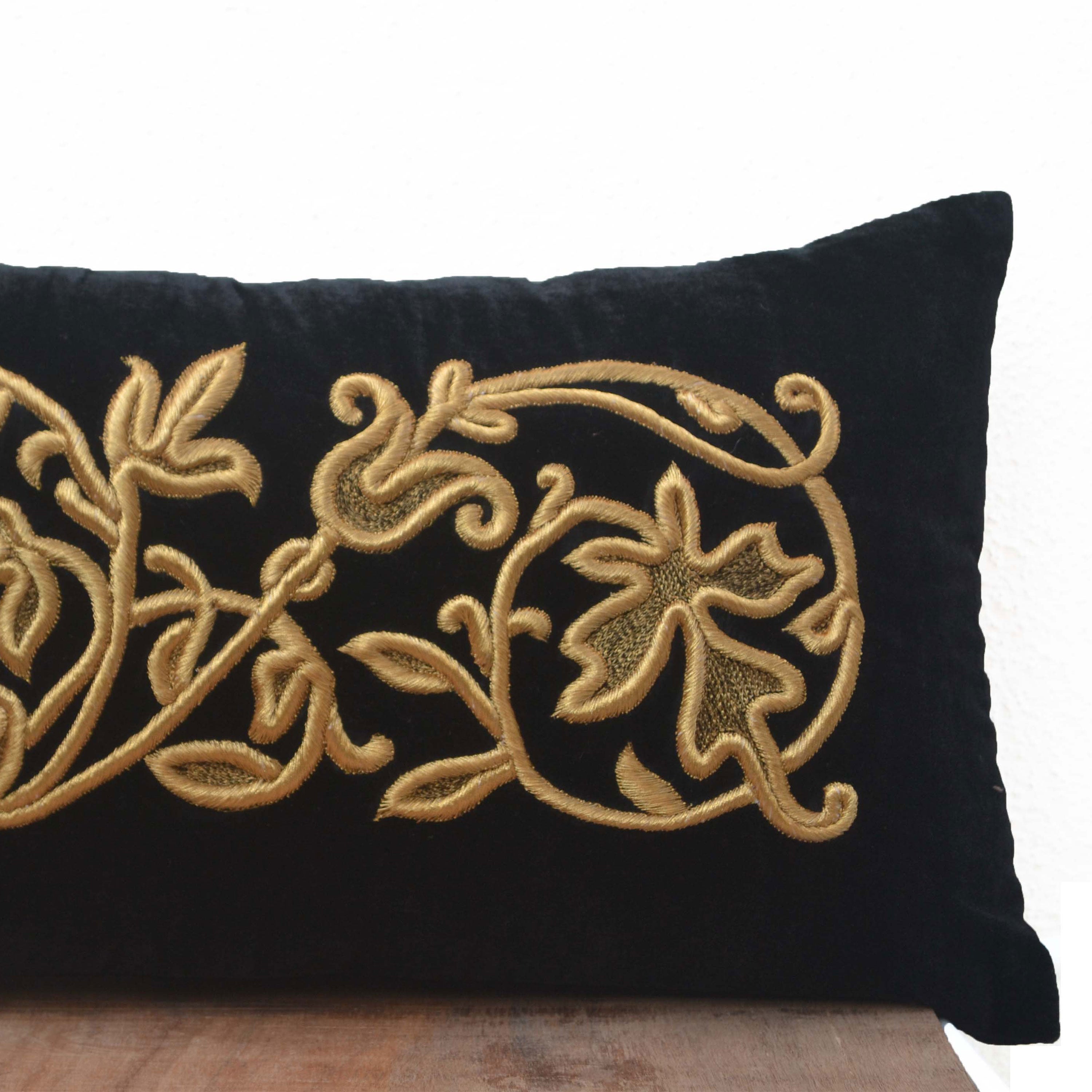 French Embroidery Pillow Cover, Velvet Pillow Case