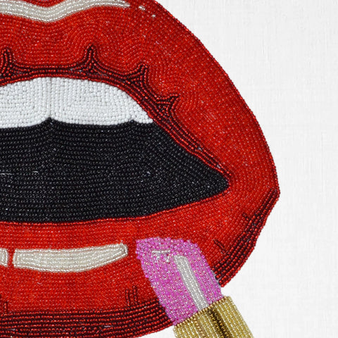 Lipstick Pop Art Pillow Cover