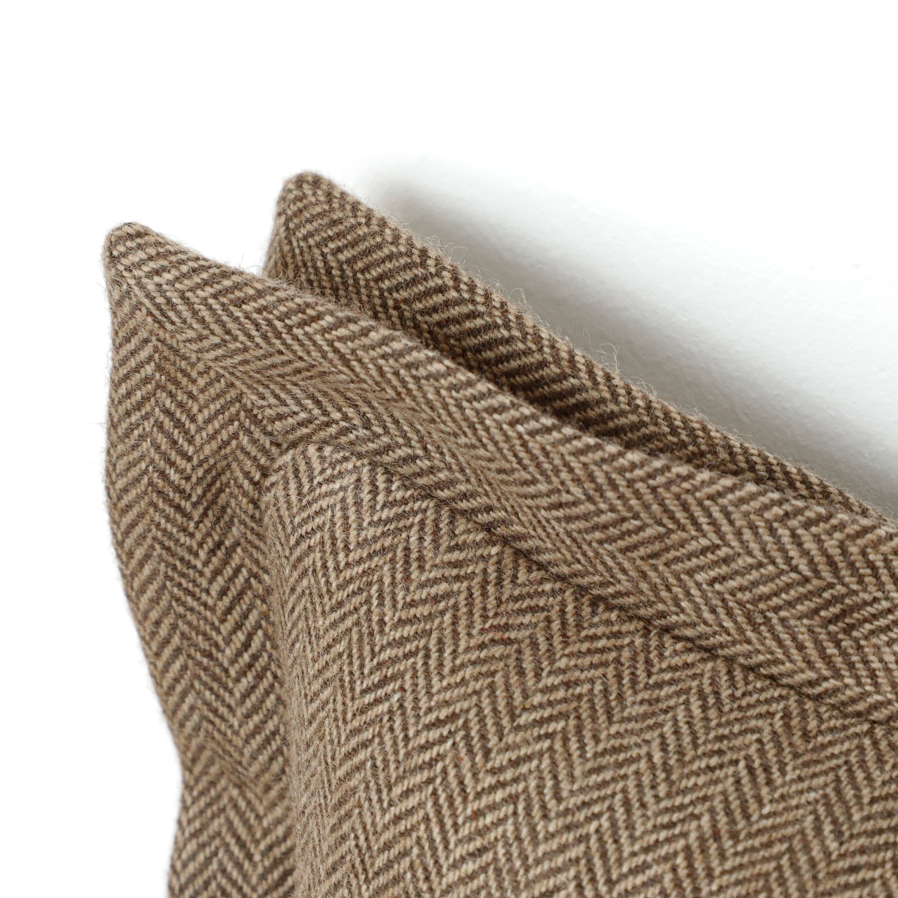 Double Flange Chevron Throw Pillow