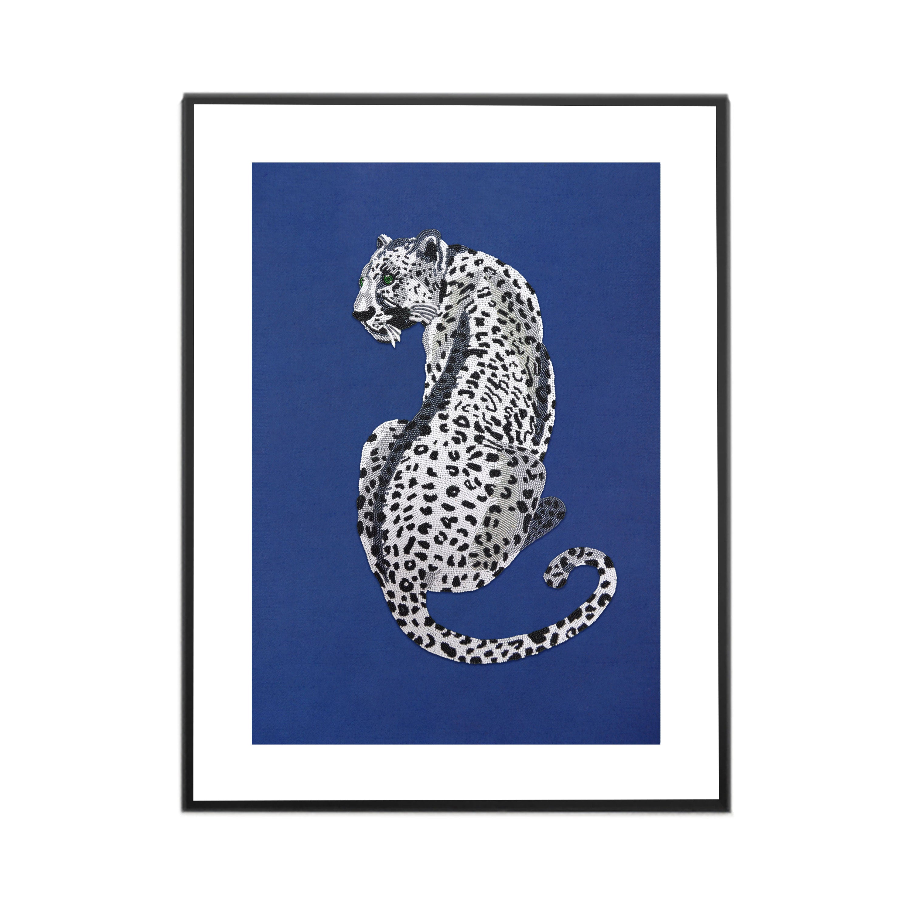 White Leopard Wall Art