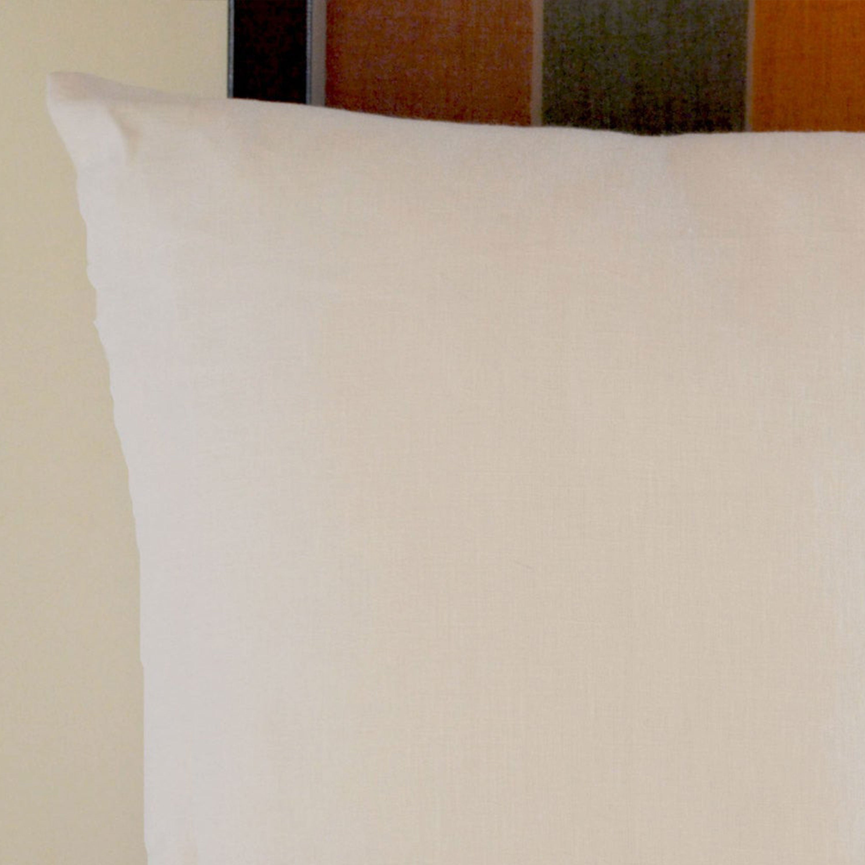 White pure Linen pillow - Decorative pillow - Linen Cushion with zipper - 16X16 Throw pillow - Cushion cover - Couch pillow - White cushion