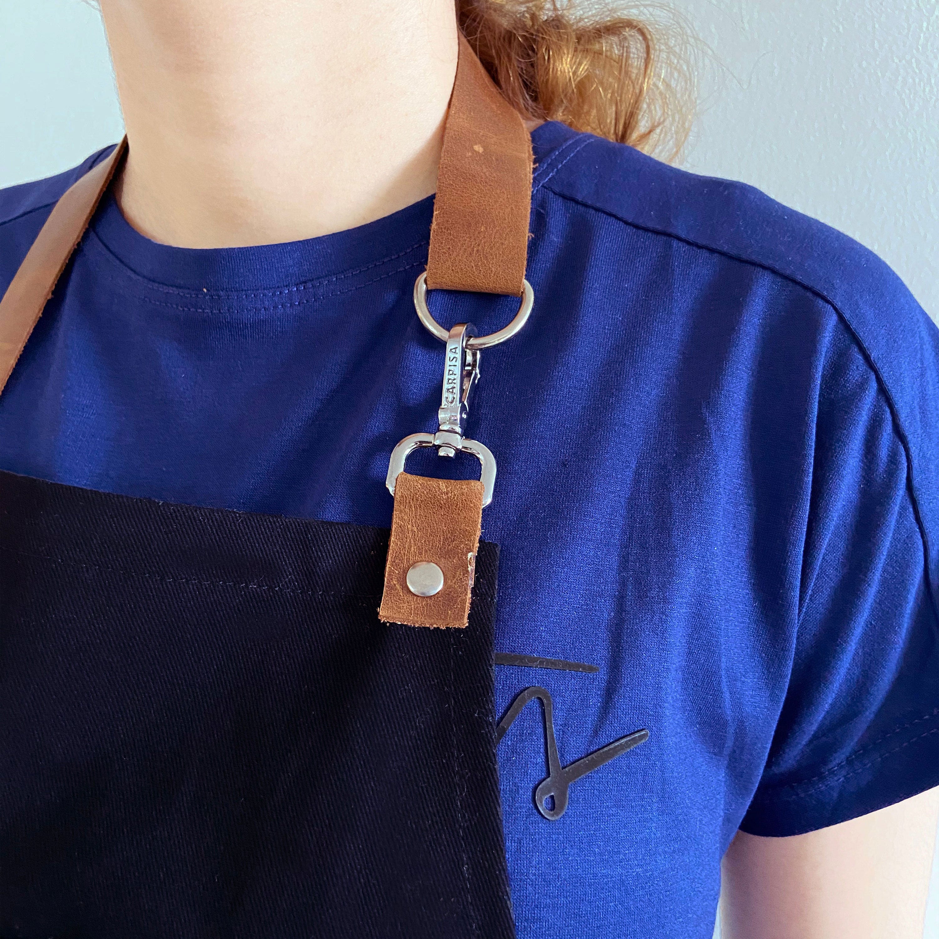 Custom Cooking Apron For Women With Leather Straps