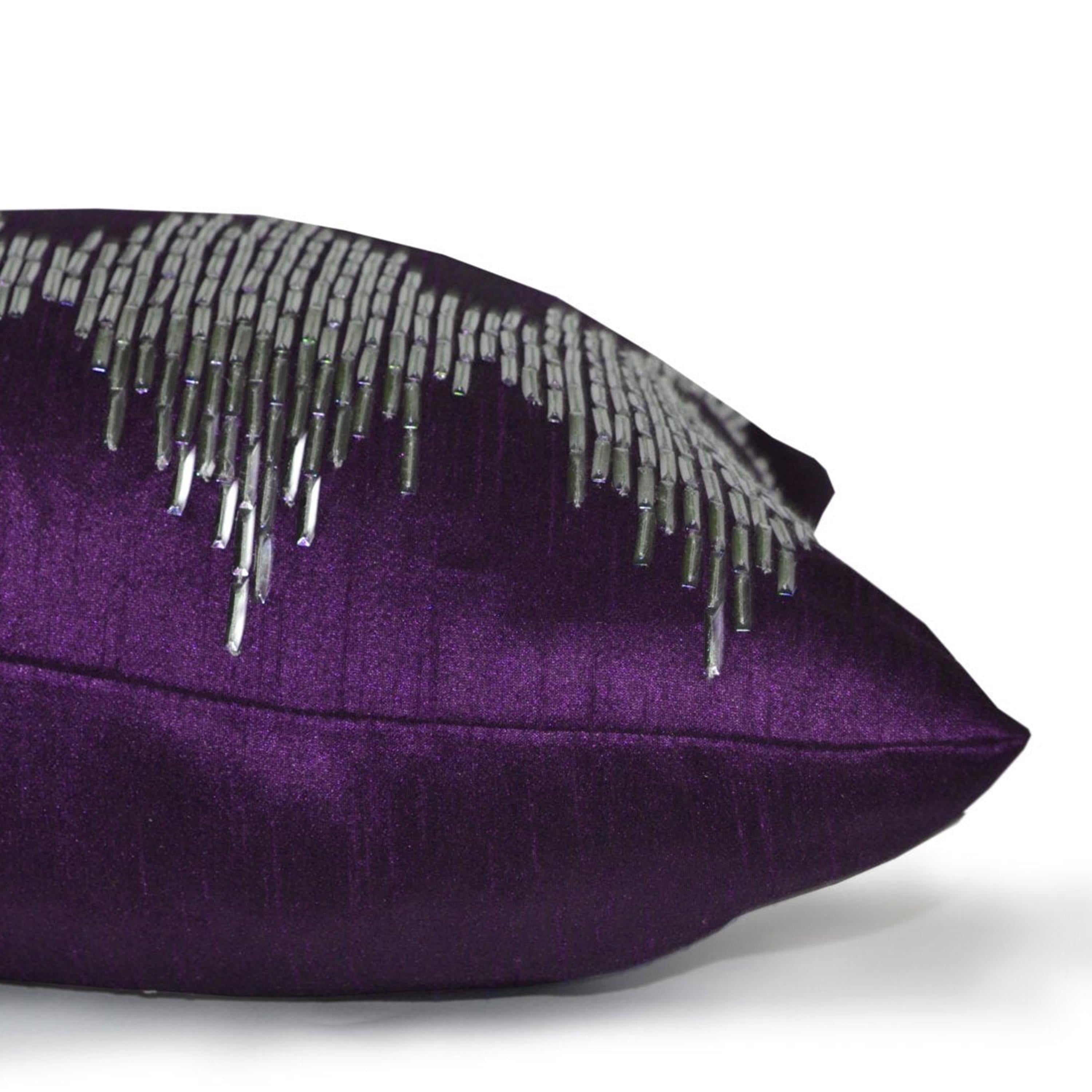 Purple Throw Pillow Cover, Purple Ikat Pillow, Purple Cushion, Purple And Silver Pillows