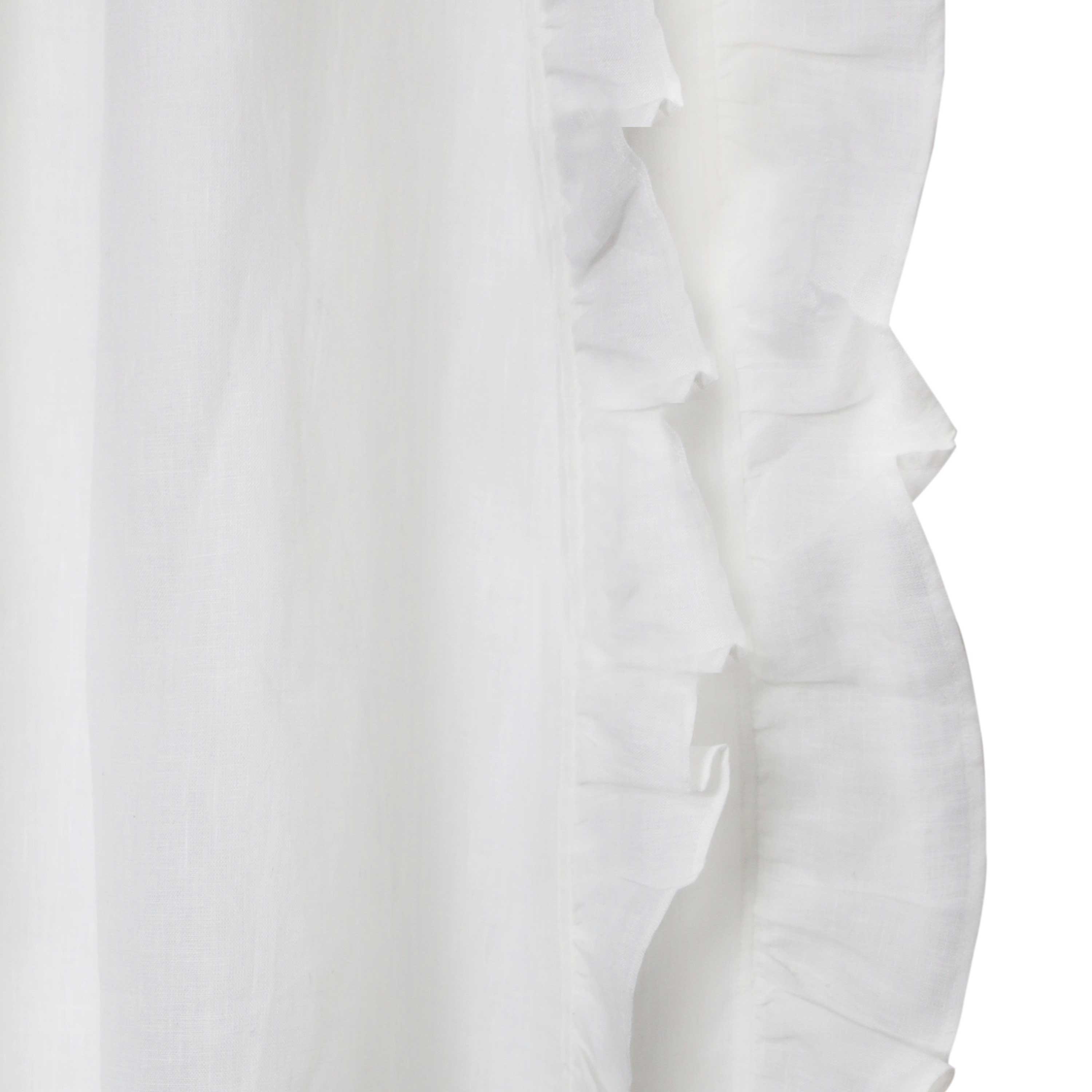 Linen Ruffle Curtains