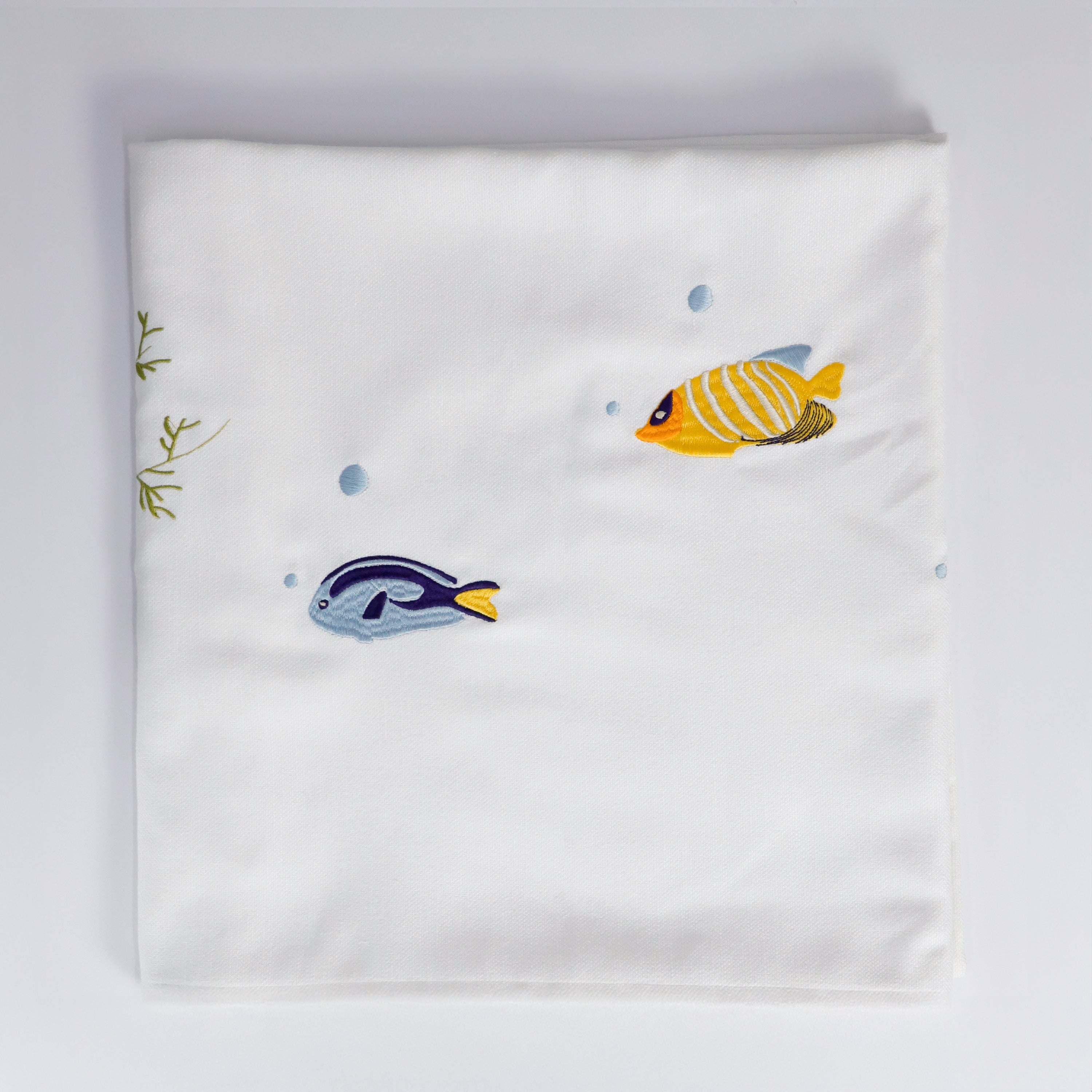 Coastal Ocean Theme Cotton Blend Table Linen
