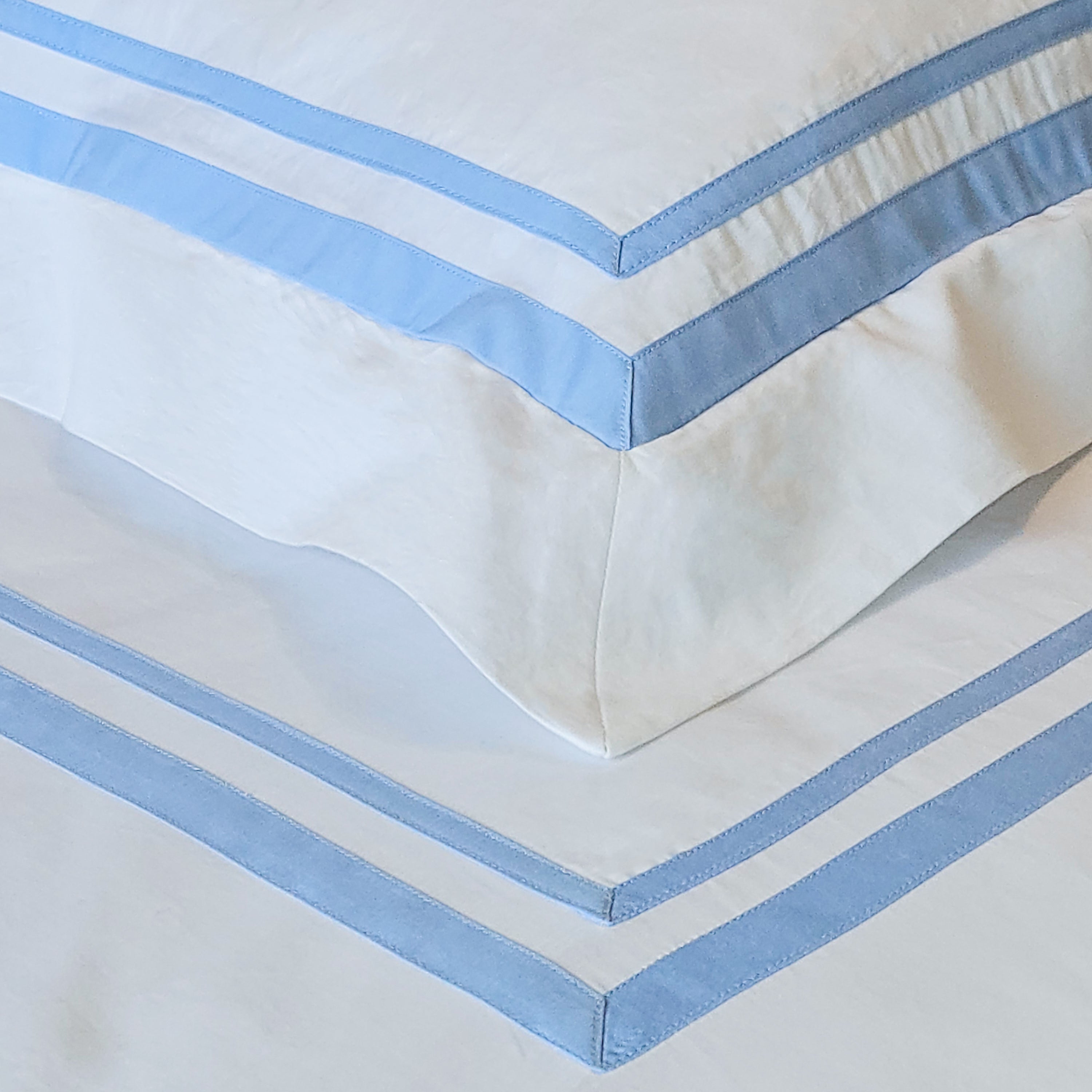 Custom Trimmed Duvet Cover Set | Luxury 400TC Cotton Bedding | US, UK & Europe Sizes