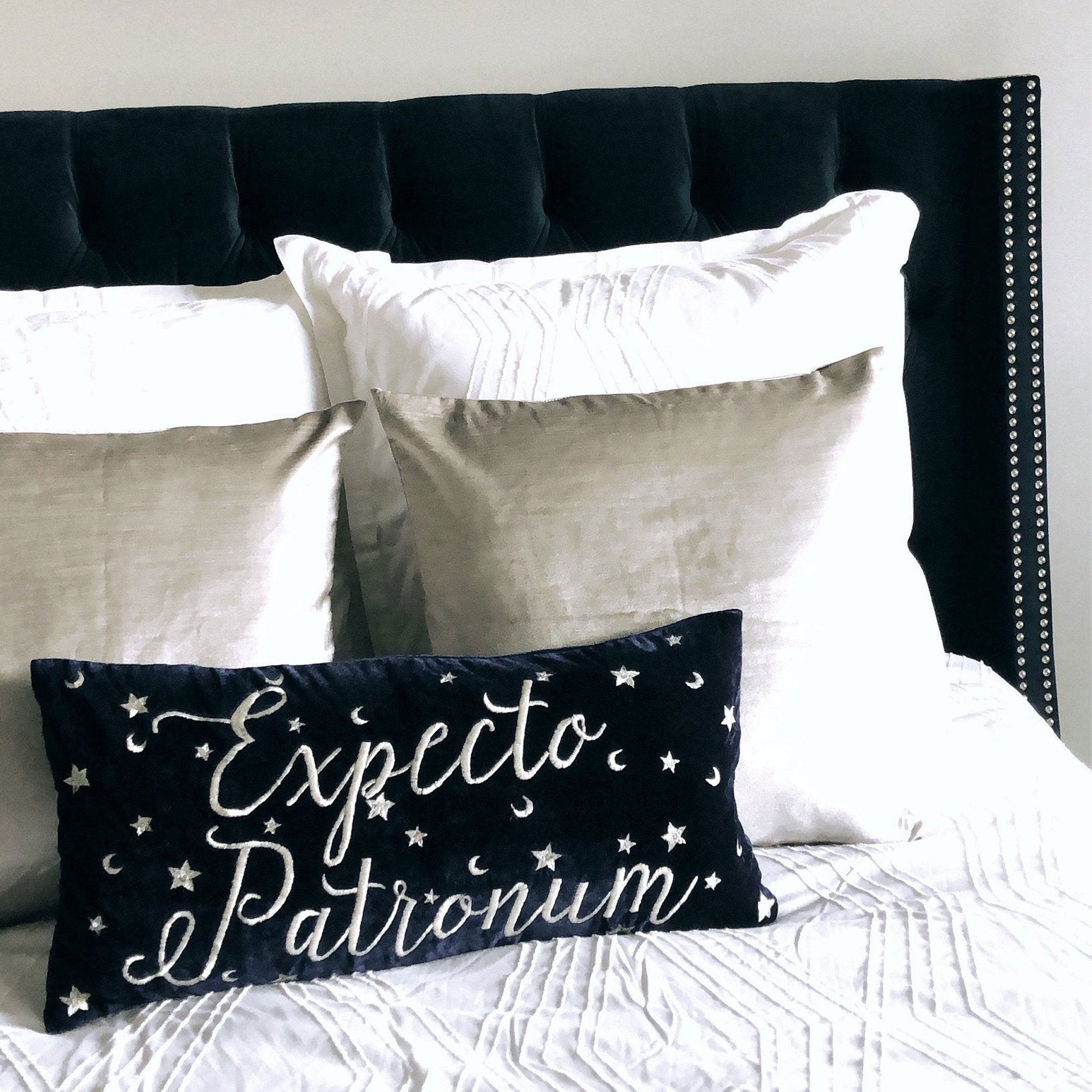 Expecto Patronum Pillow, Wizard Nursery Pillow, Wizard Decor Gifts