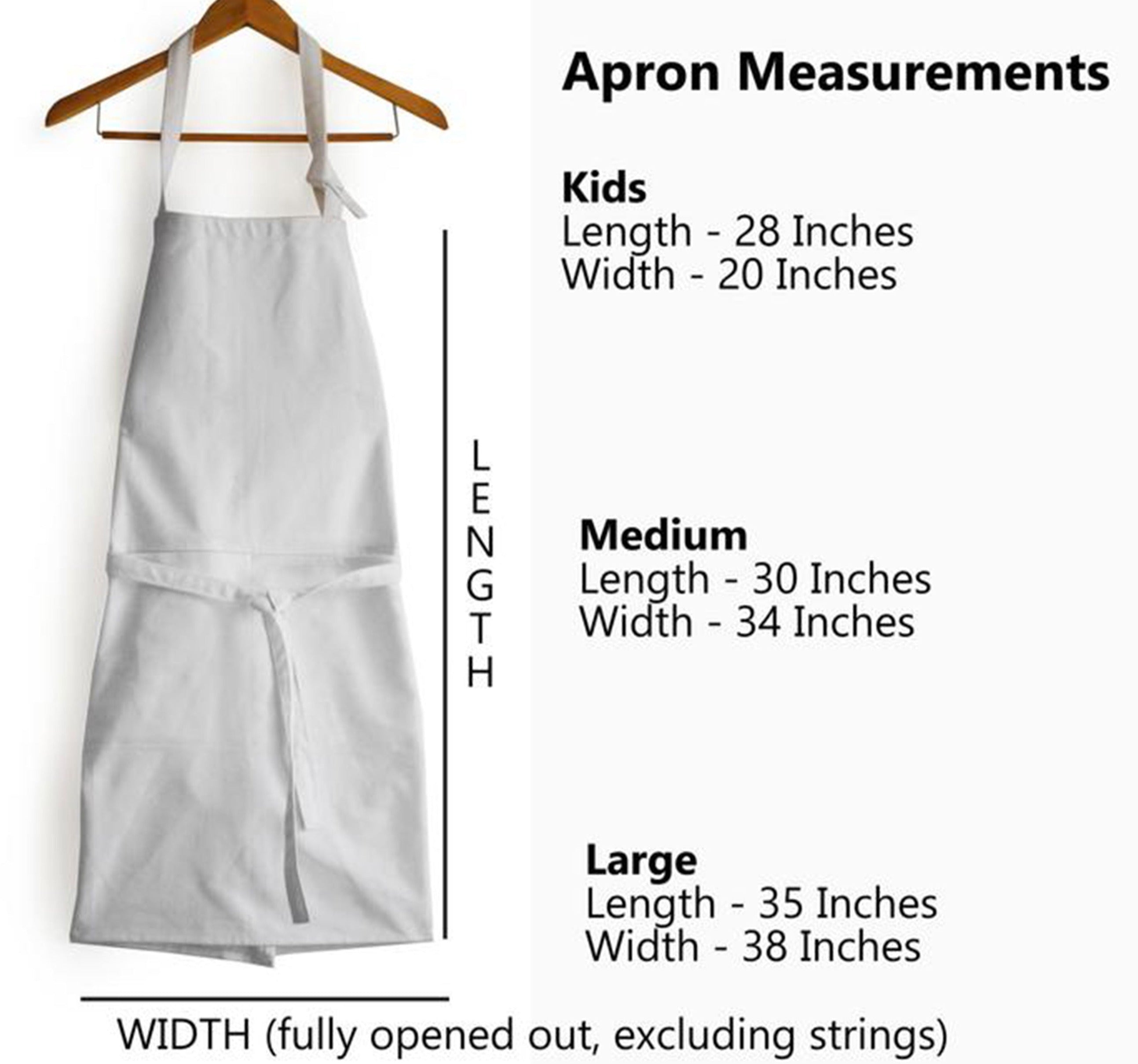 Apron With Adjustable/Removeable Leather Straps