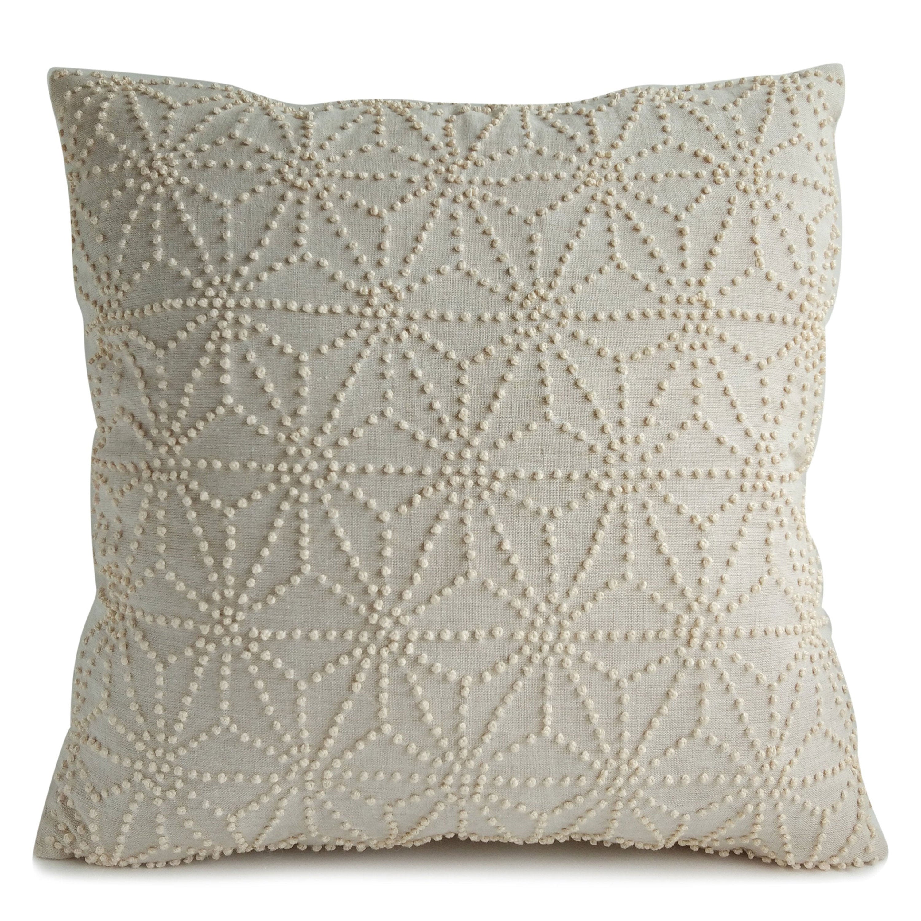 Asa no Ha Oatmeal Linen Pillow