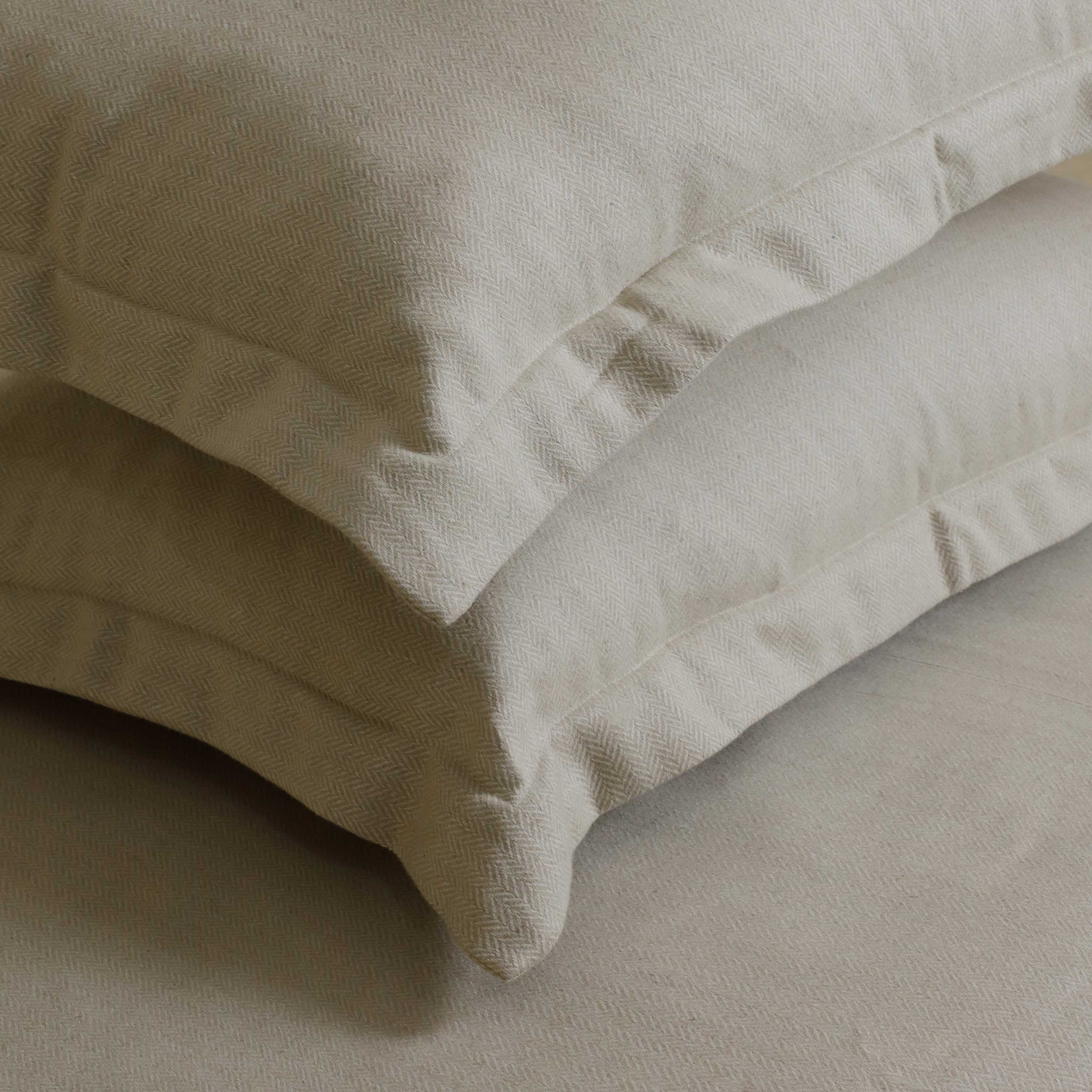 Chevron Wool Duvet Cover Set - Luxury Wool Bedding, US/UK/Europe Sizes