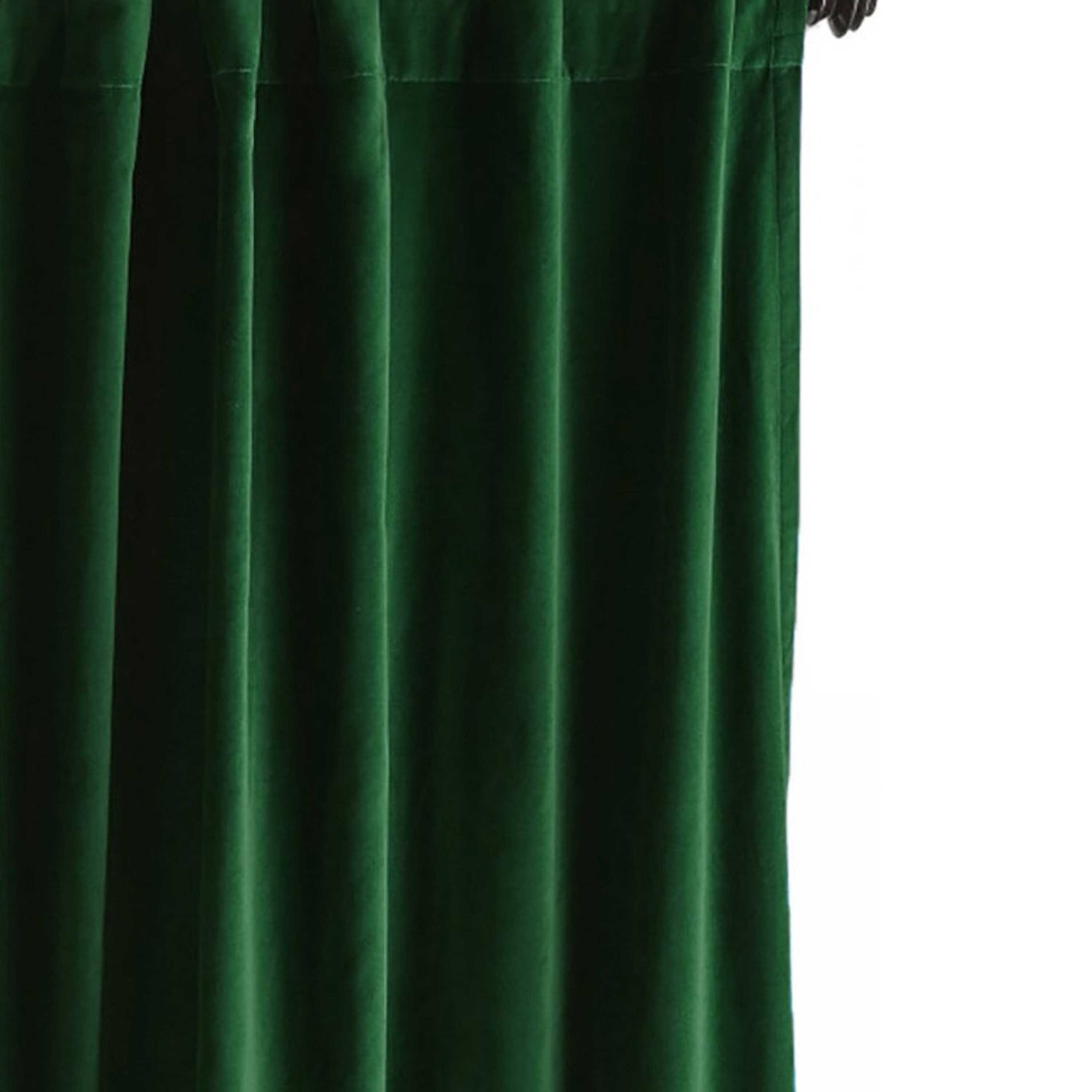 Gray Cotton Velvet Curtain