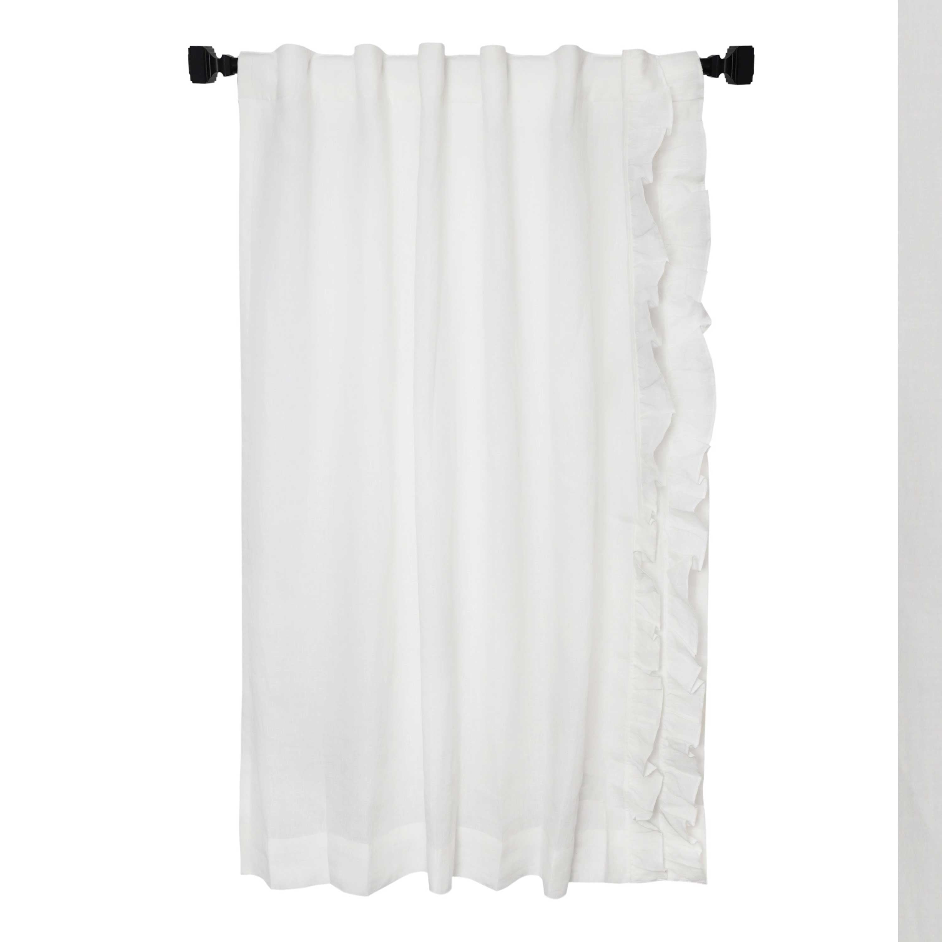 Linen Ruffle Curtains