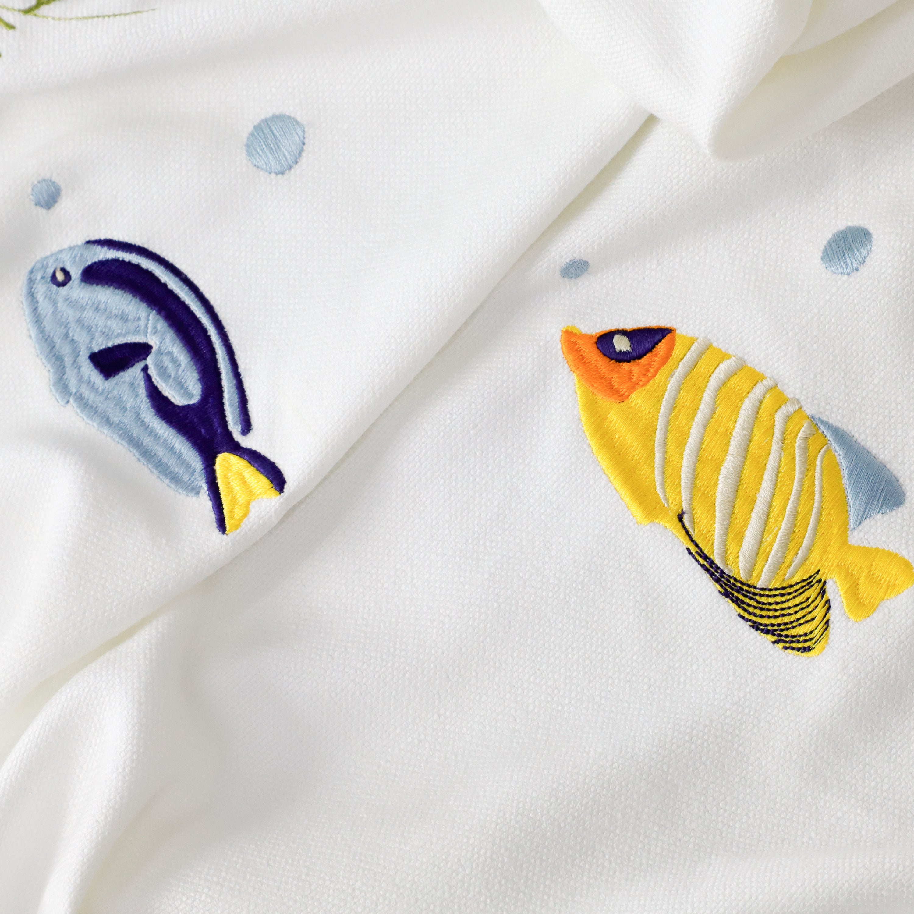 Coastal Ocean Theme Cotton Blend Table Linen