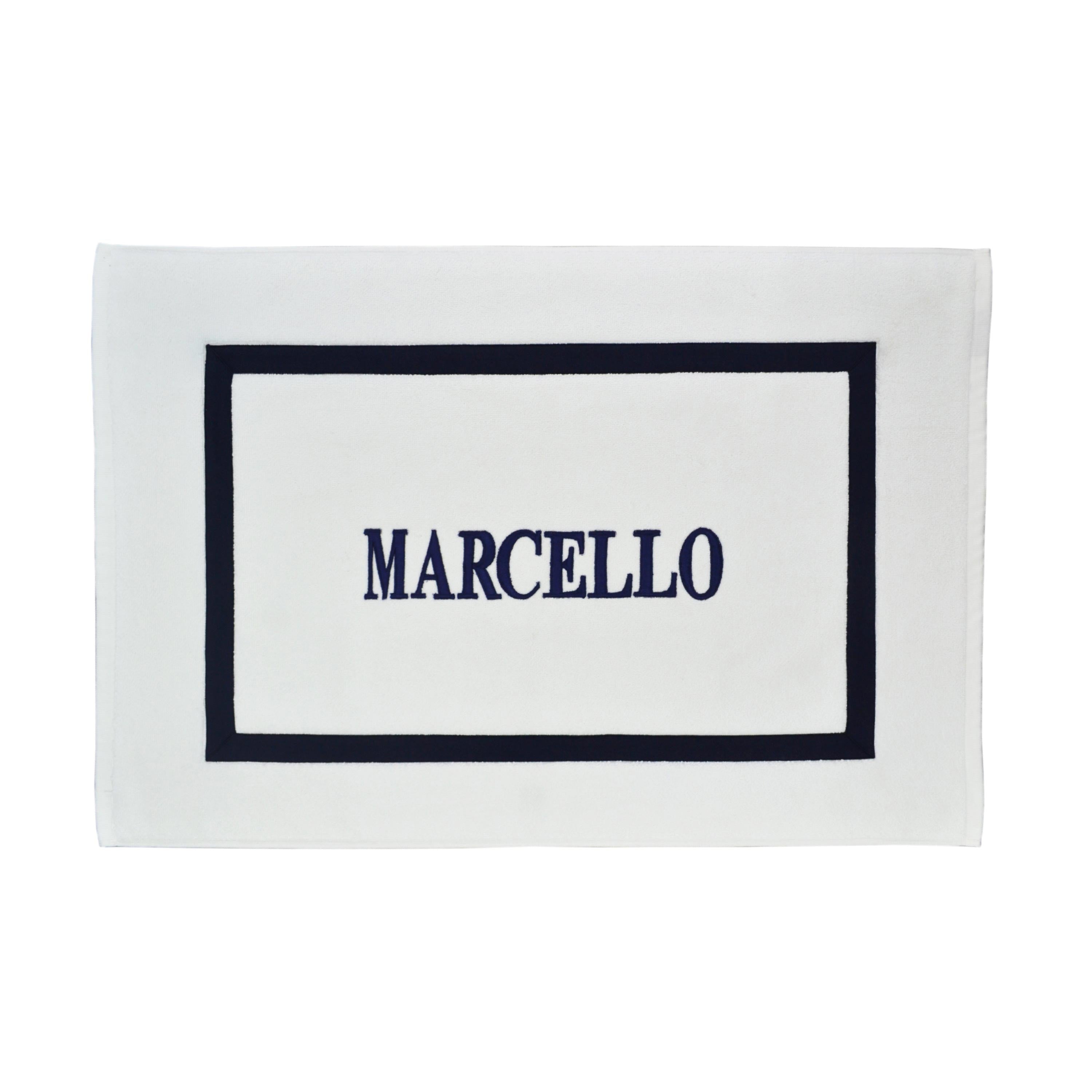 Monogram Personalized Bathmat With Border