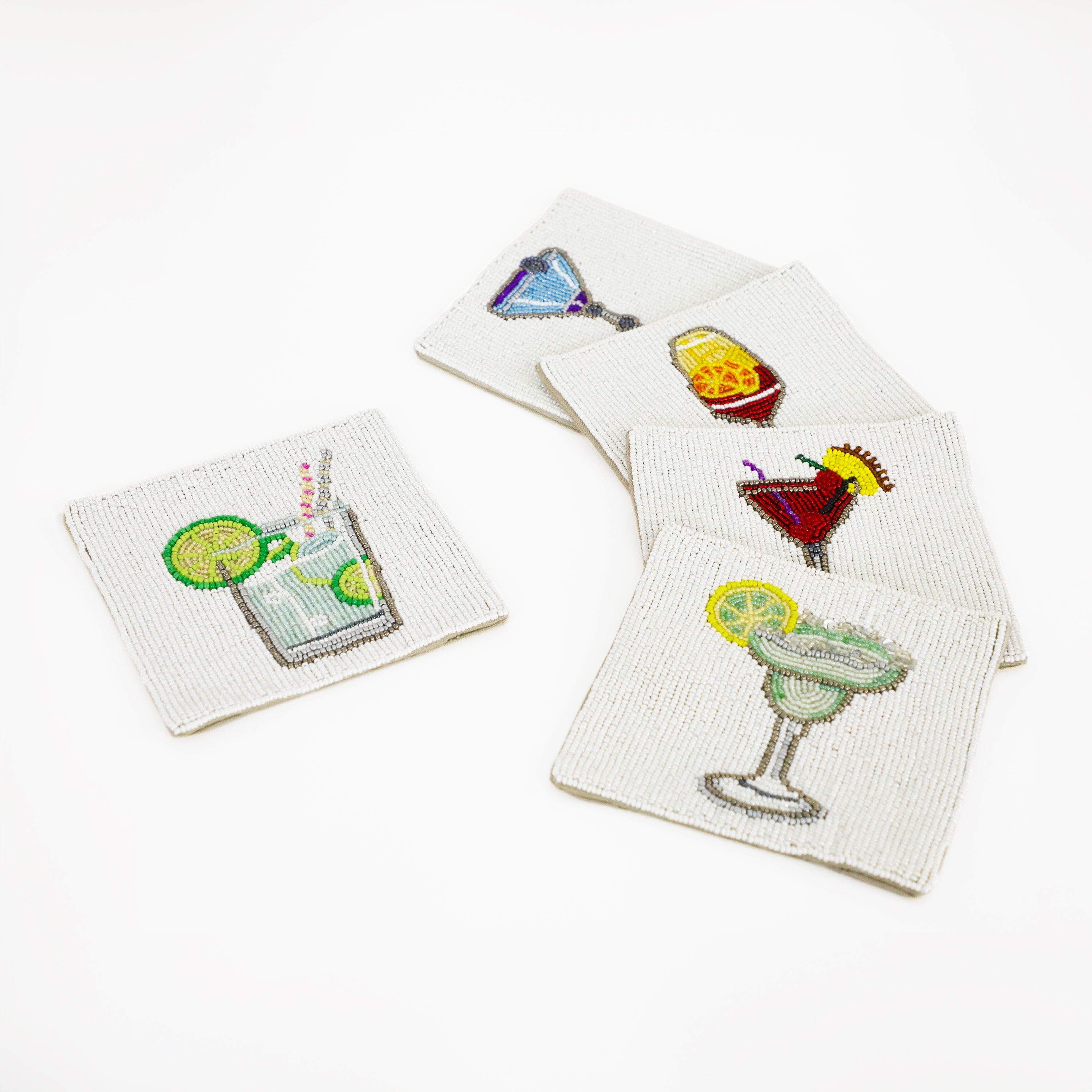 Beaded deals drink coasters