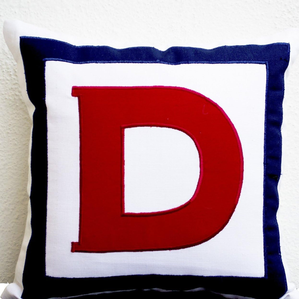 Monogram Pillow - Big letter pillow- Alphabet throw pillow