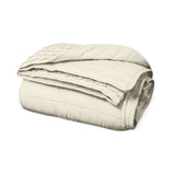 Beige Ruffle Quilt, Washable Cotton Quilt With Polyester Batting