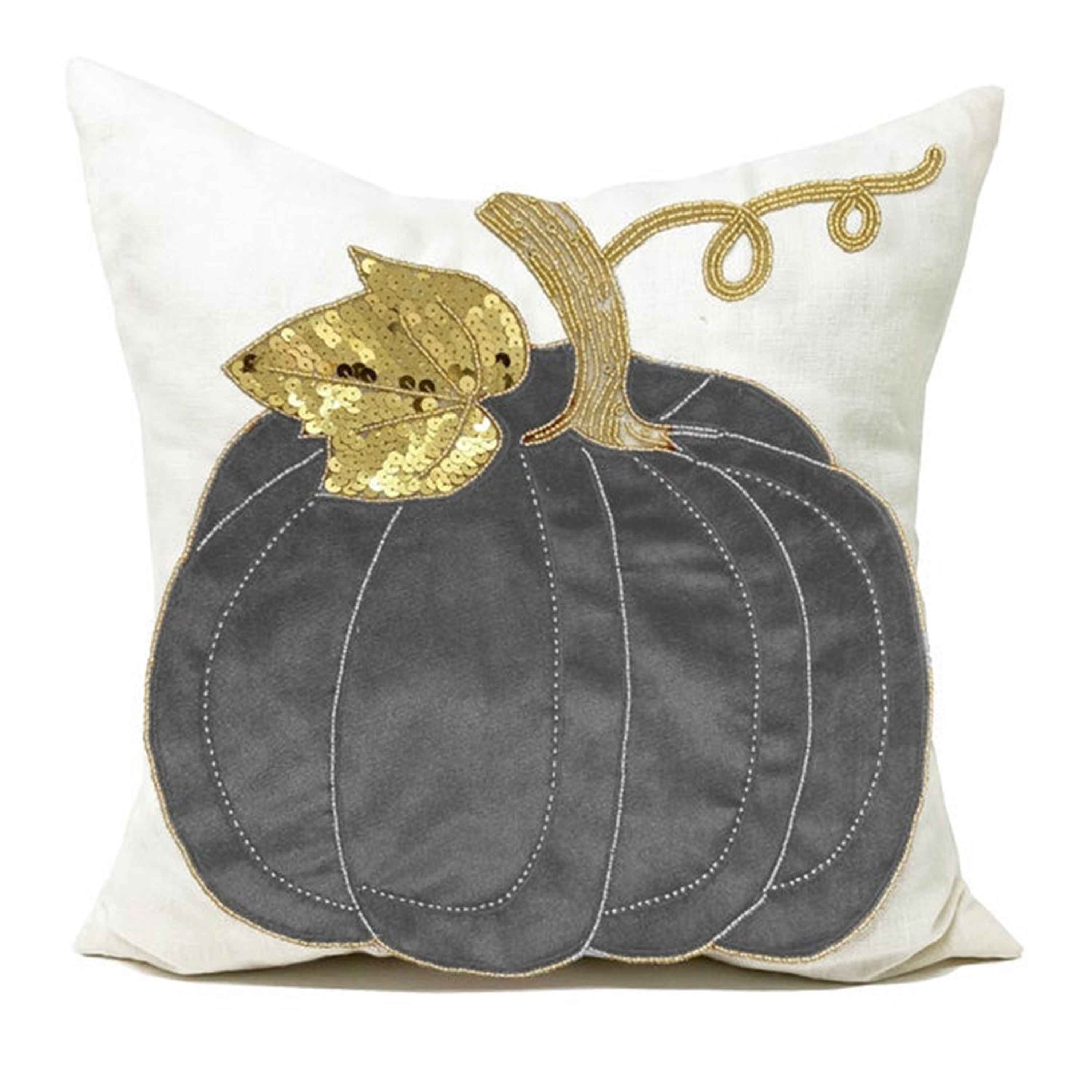 Pink Pumpkin Pillow Cover